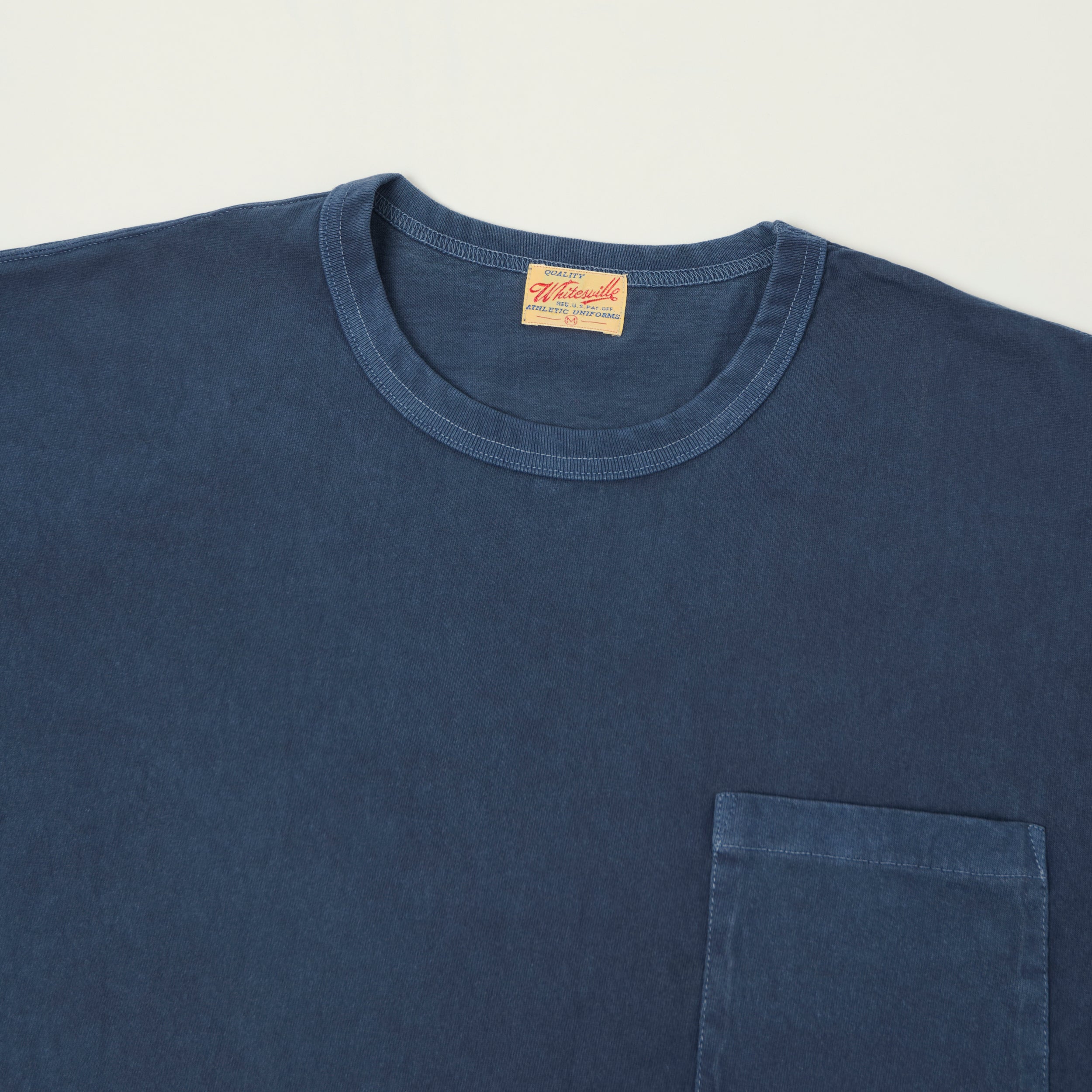 Whitesville Pigment Dye Pocket T-Shirt - Navy