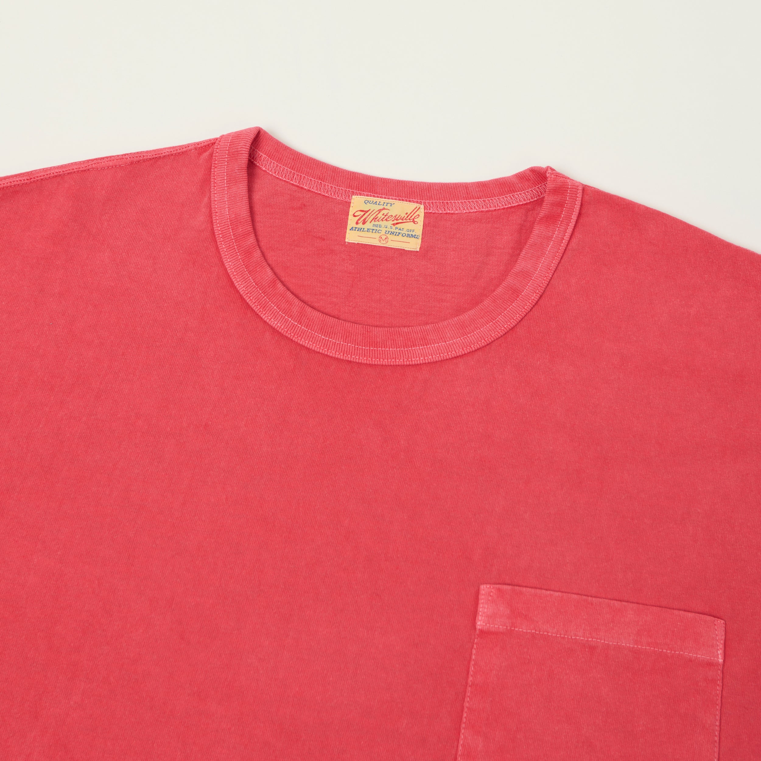 Whitesville Pigment Dye Pocket T-Shirt - Red