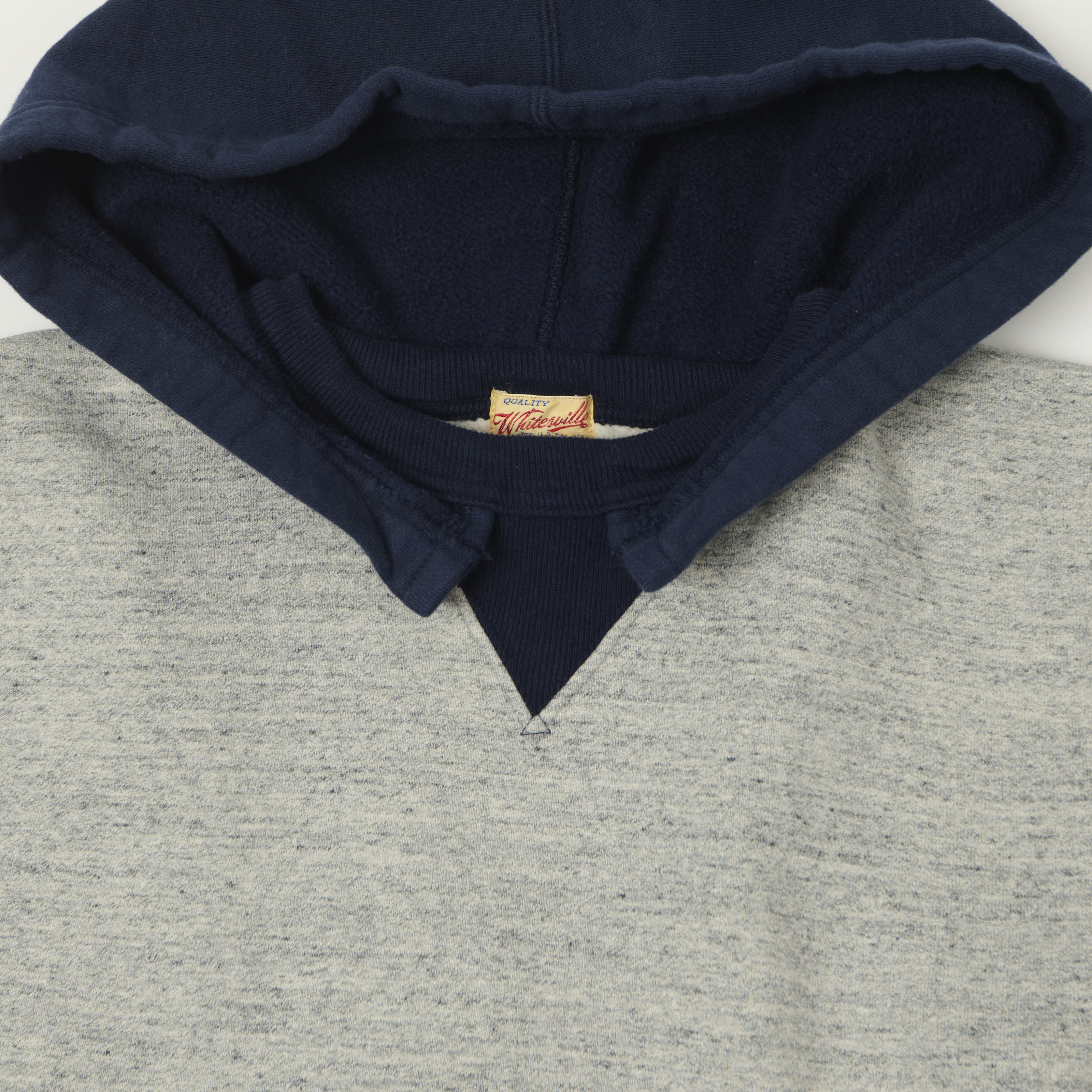 Whitesville 'After Hood' Sweatshirt - Heather Grey/Navy