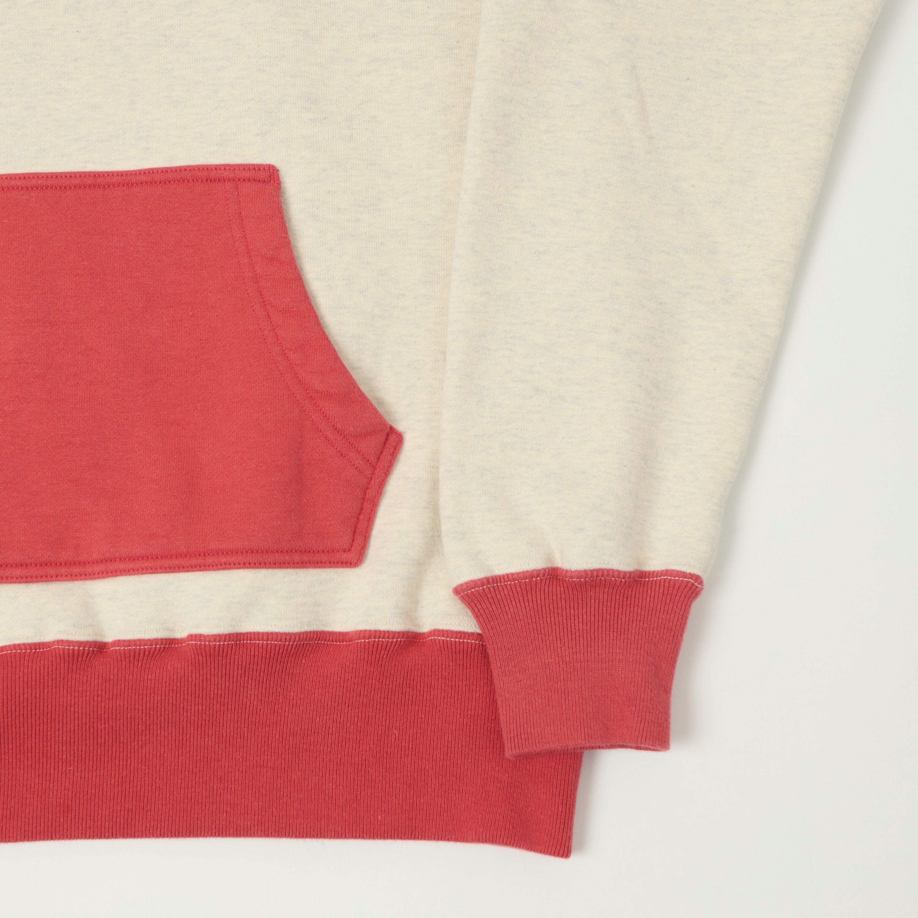Whitesville 'After Hood' Sweatshirt - Heather Grey/Red