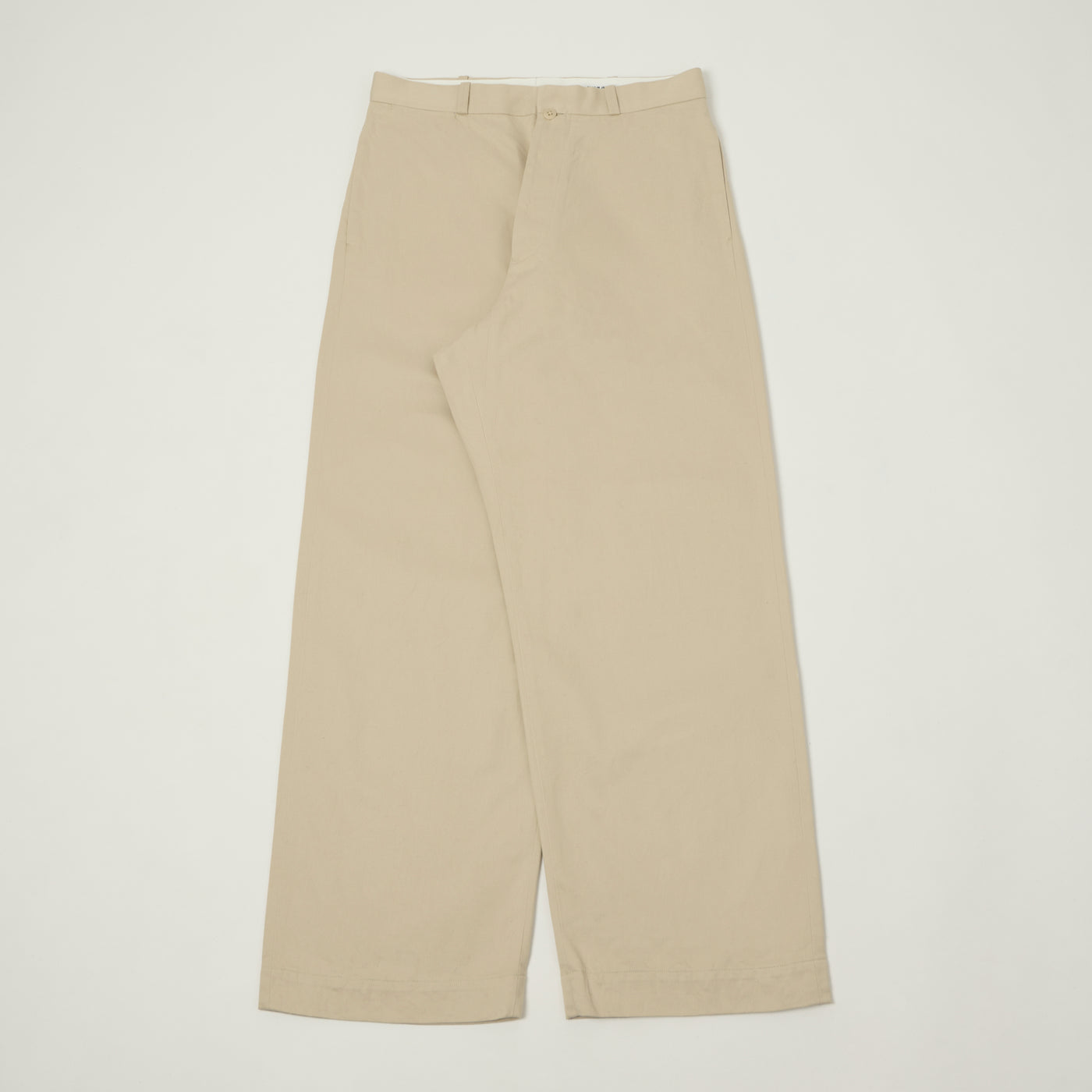 YAECA Wide Leg Classic Chino - Beige