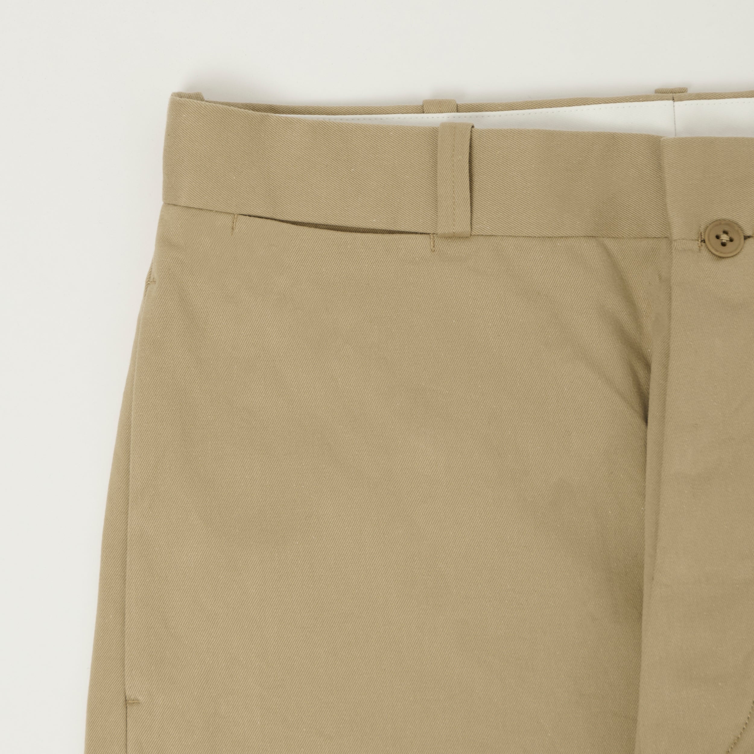 YAECA Wide Leg Classic Chino - Khaki