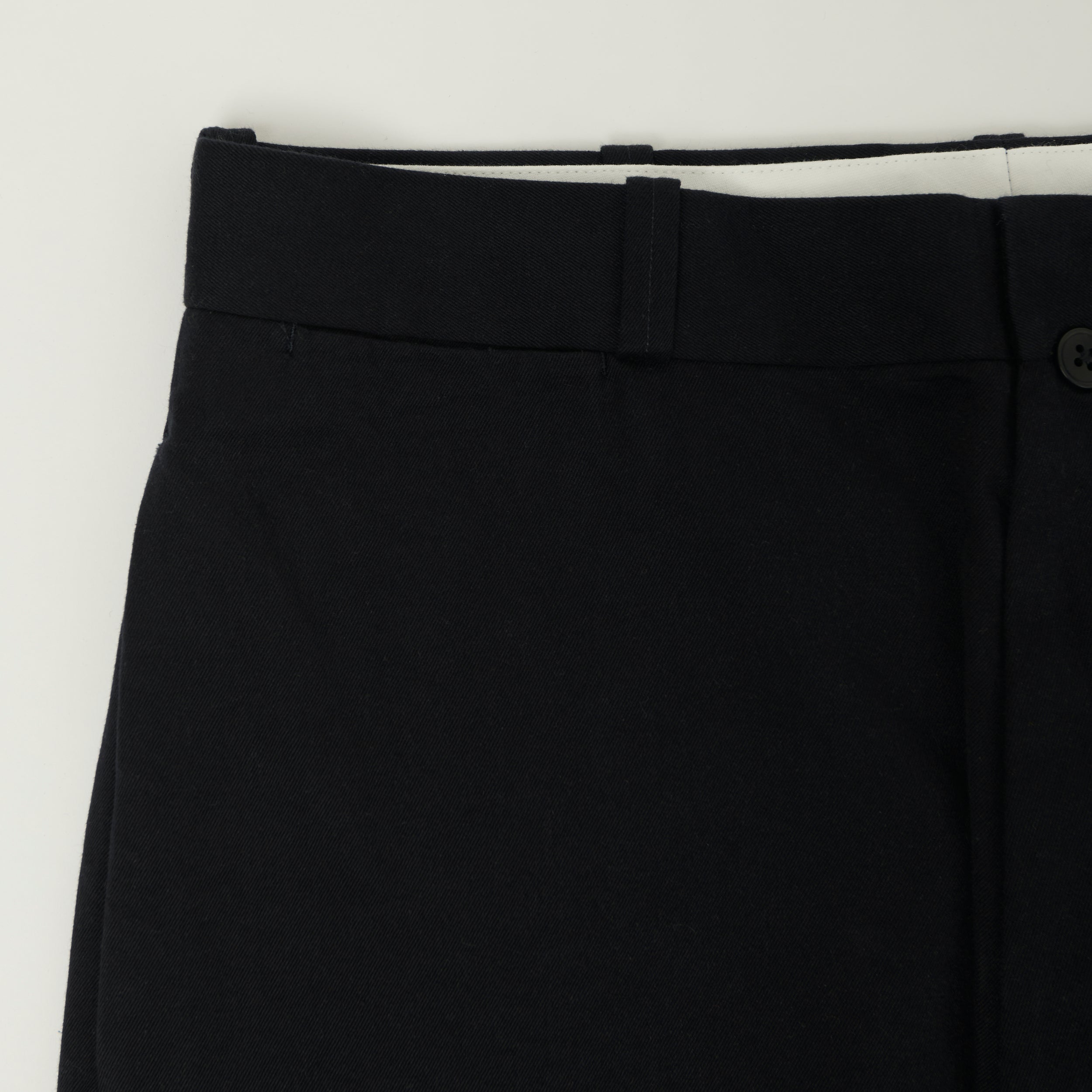 YAECA Wide Leg Classic Chino - Navy