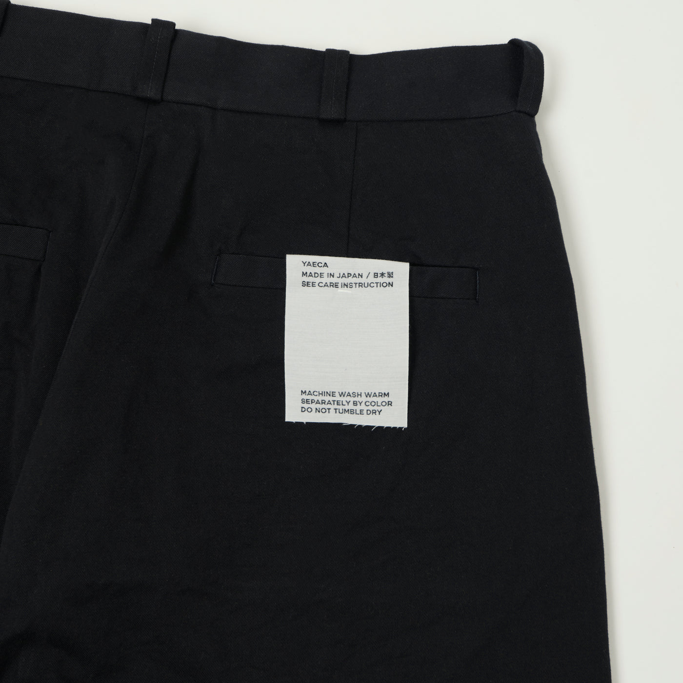 YAECA Wide Leg Classic Chino - Navy
