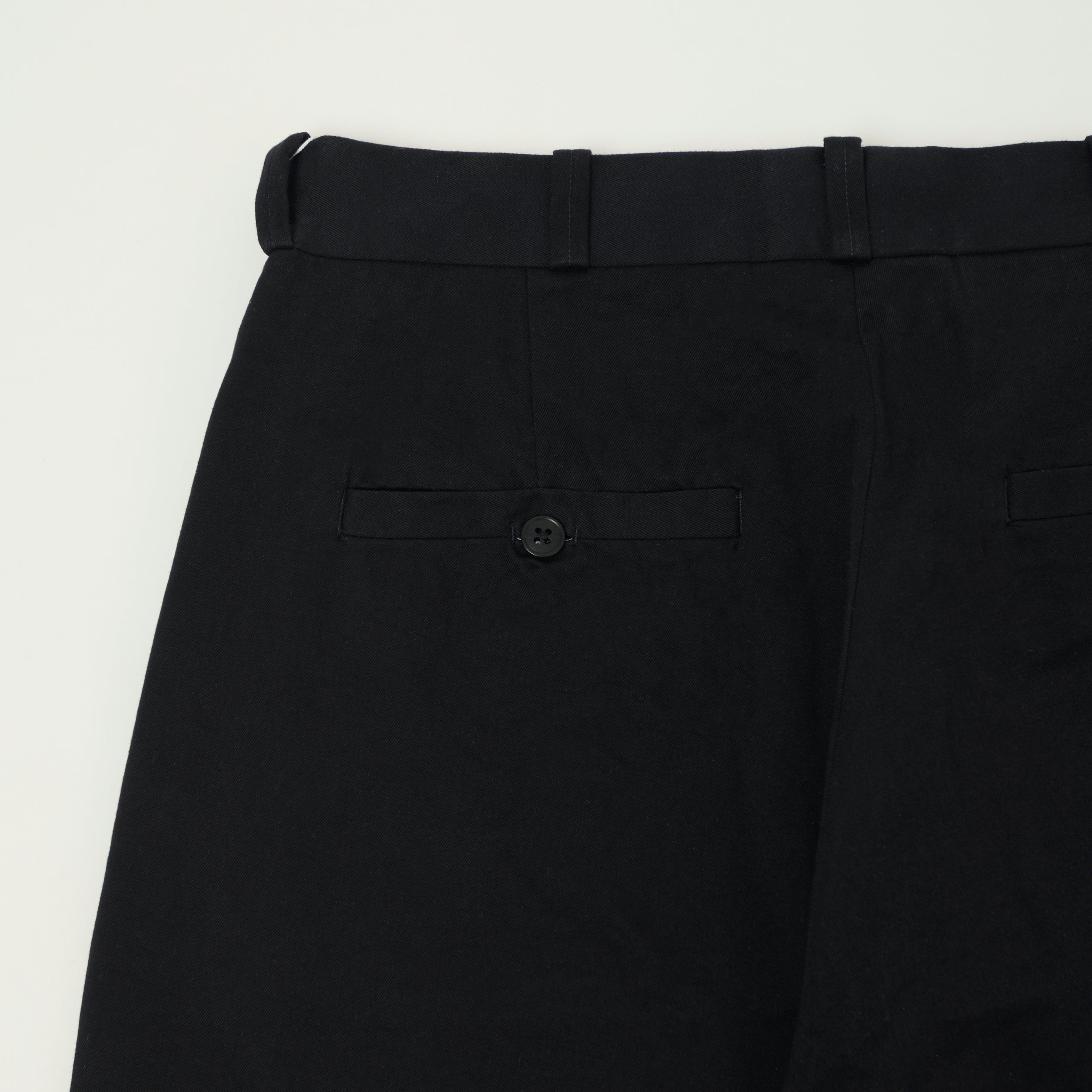 YAECA Wide Leg Classic Chino - Navy