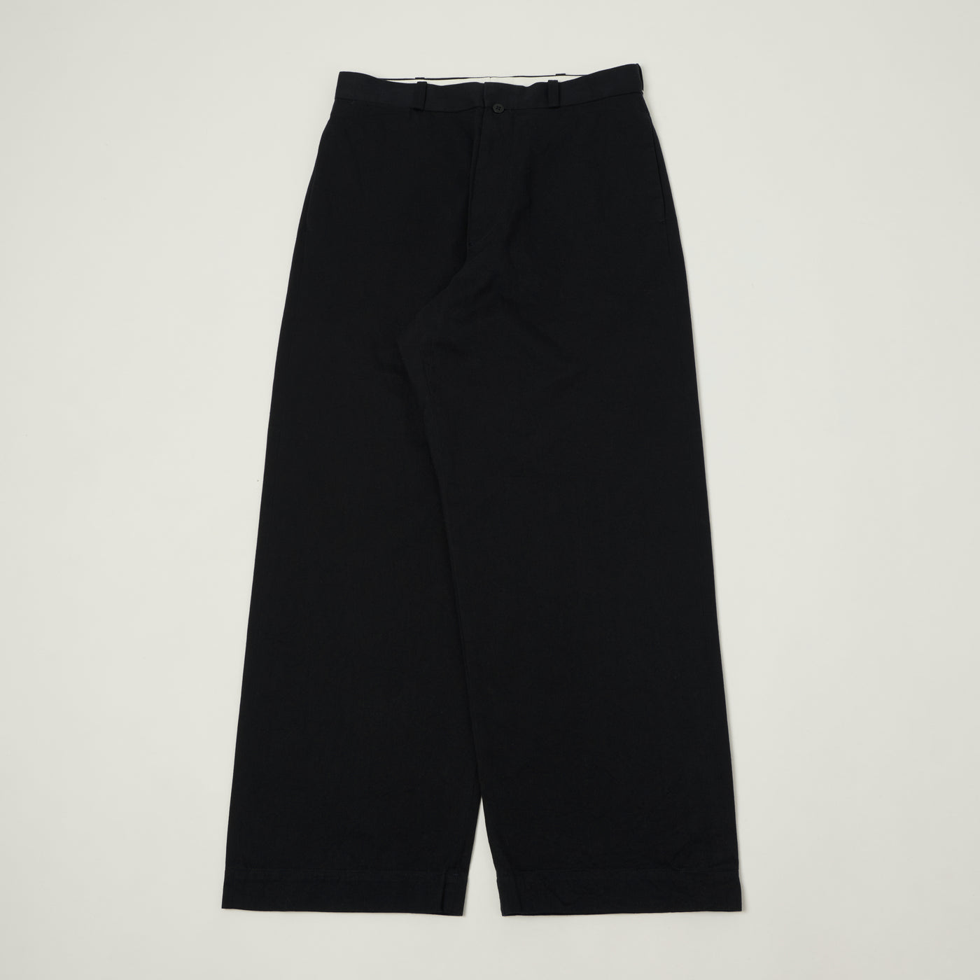 YAECA Wide Leg Classic Chino - Navy
