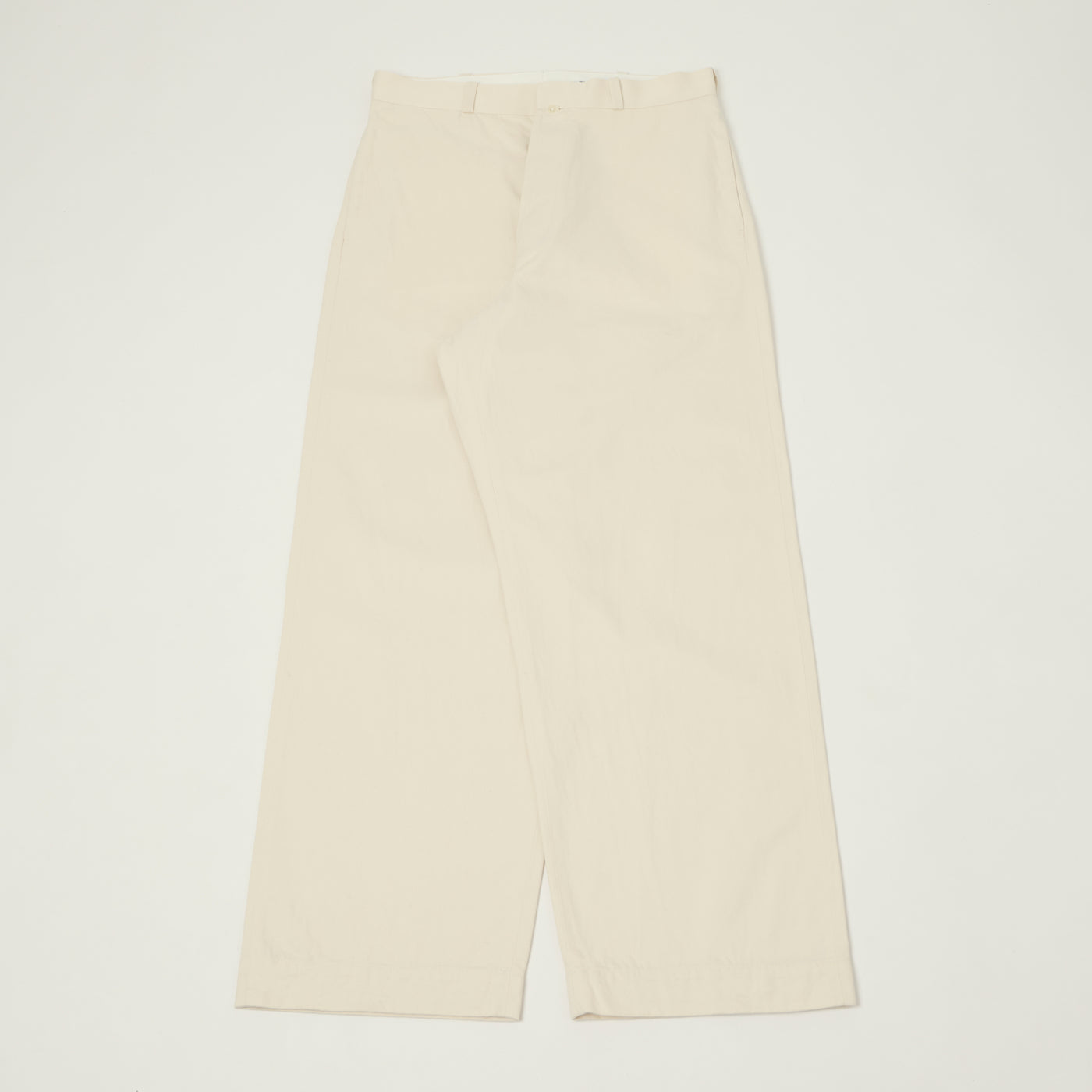 YAECA Wide Leg Classic Chino - White