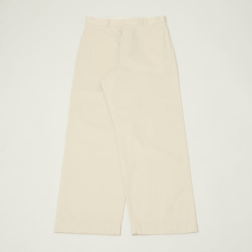 YAECA Wide Leg Classic Chino - White