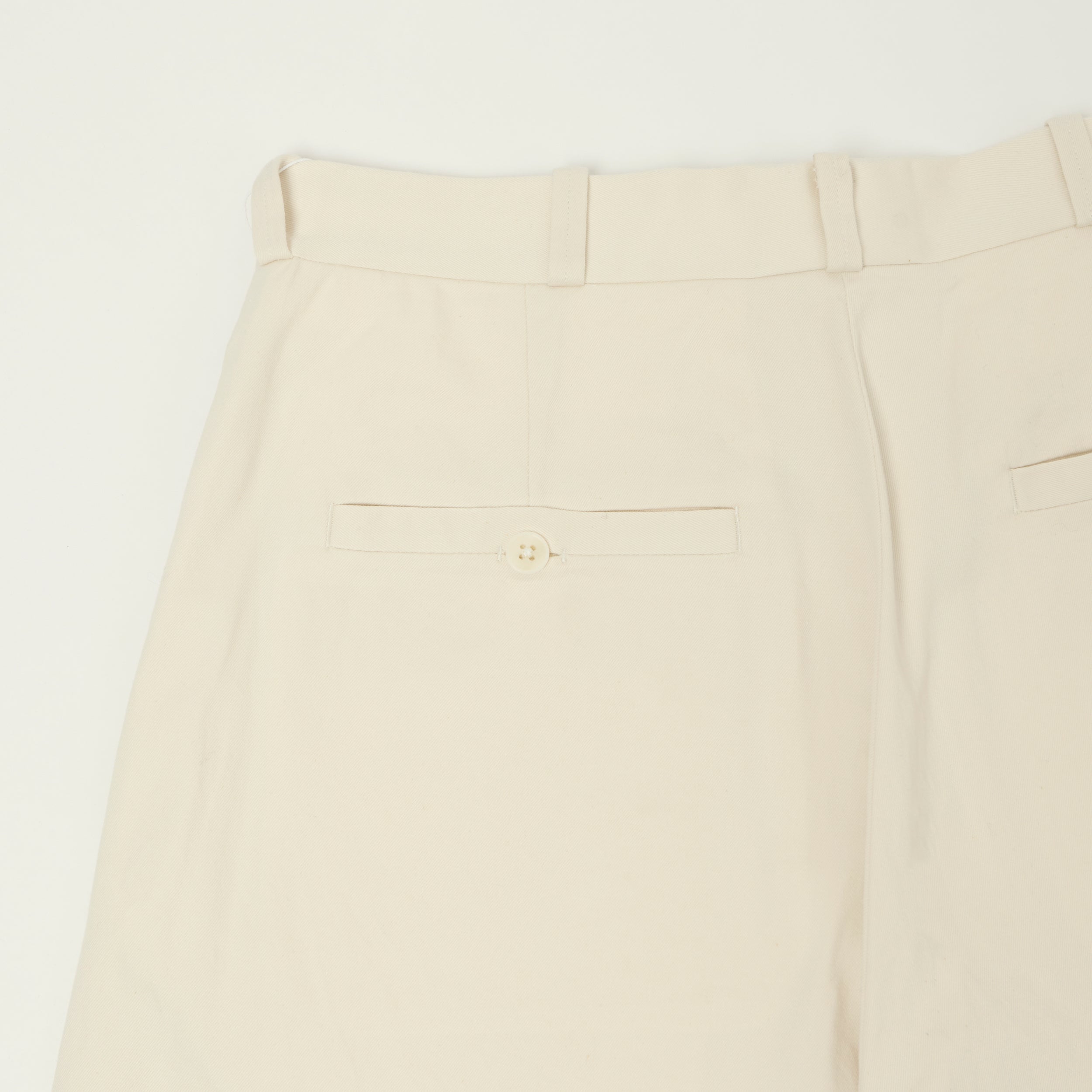 YAECA Wide Leg Classic Chino - White