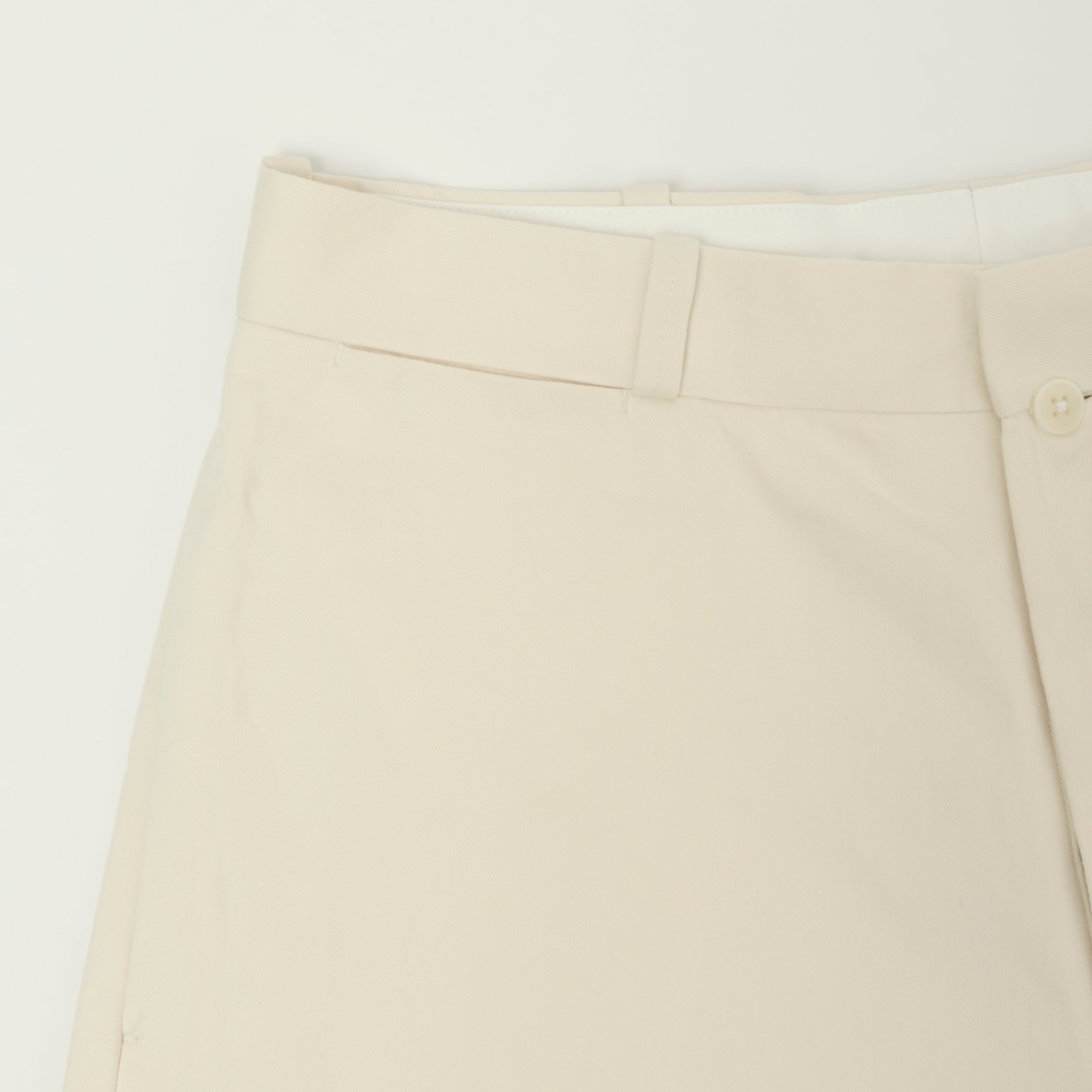 YAECA Wide Leg Classic Chino - White