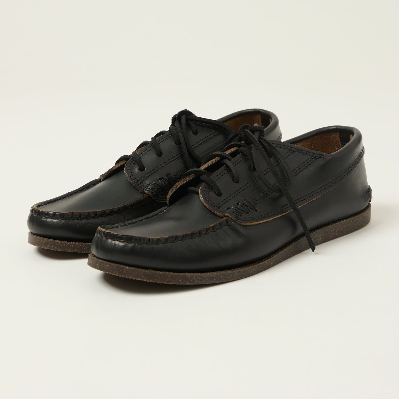 Yuketen Angler Moc Toe w/ Camp Sole - Grizzly Black
