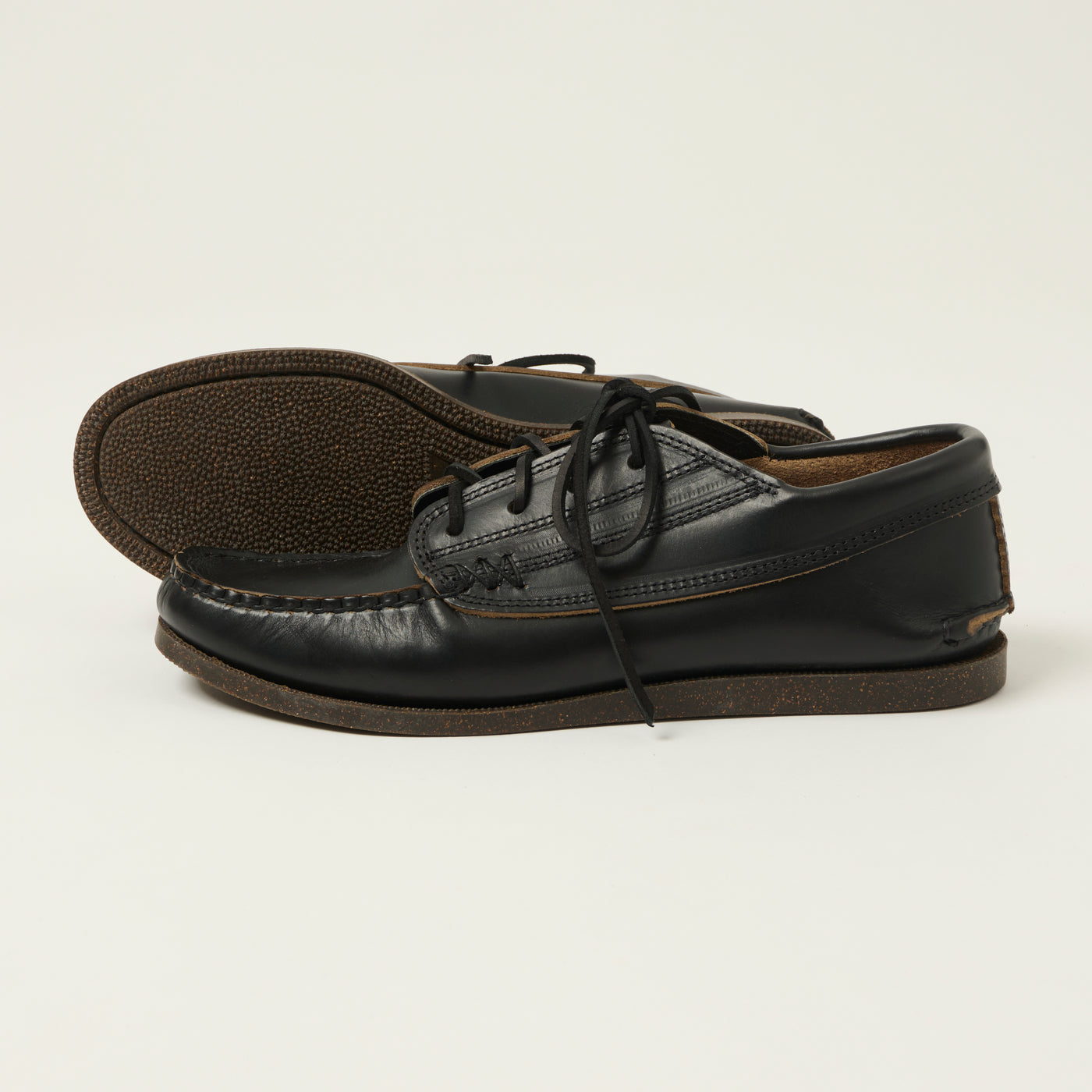 Yuketen Angler Moc Toe w/ Camp Sole - Grizzly Black