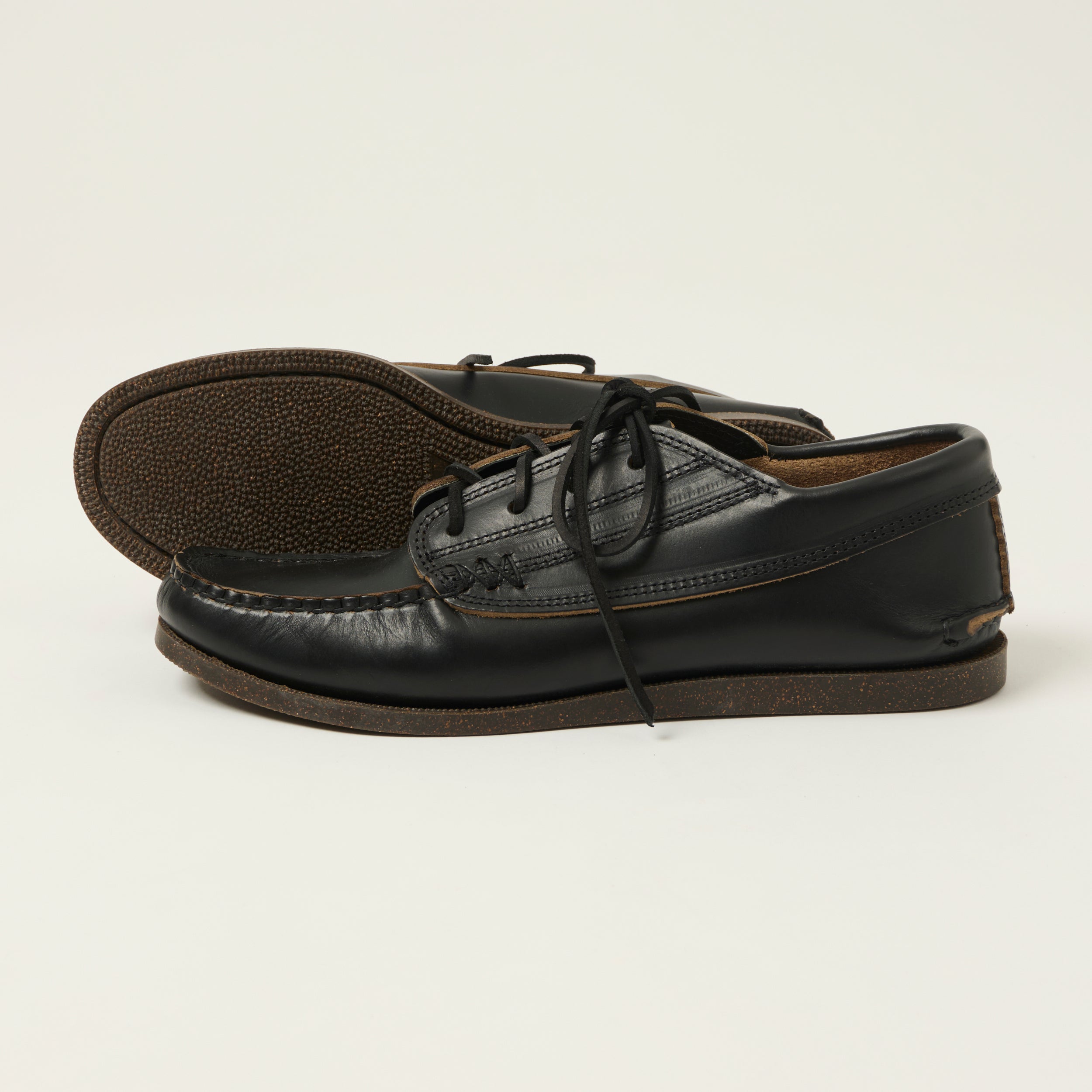 Yuketen Angler Moc Toe w/ Camp Sole - Grizzly Black