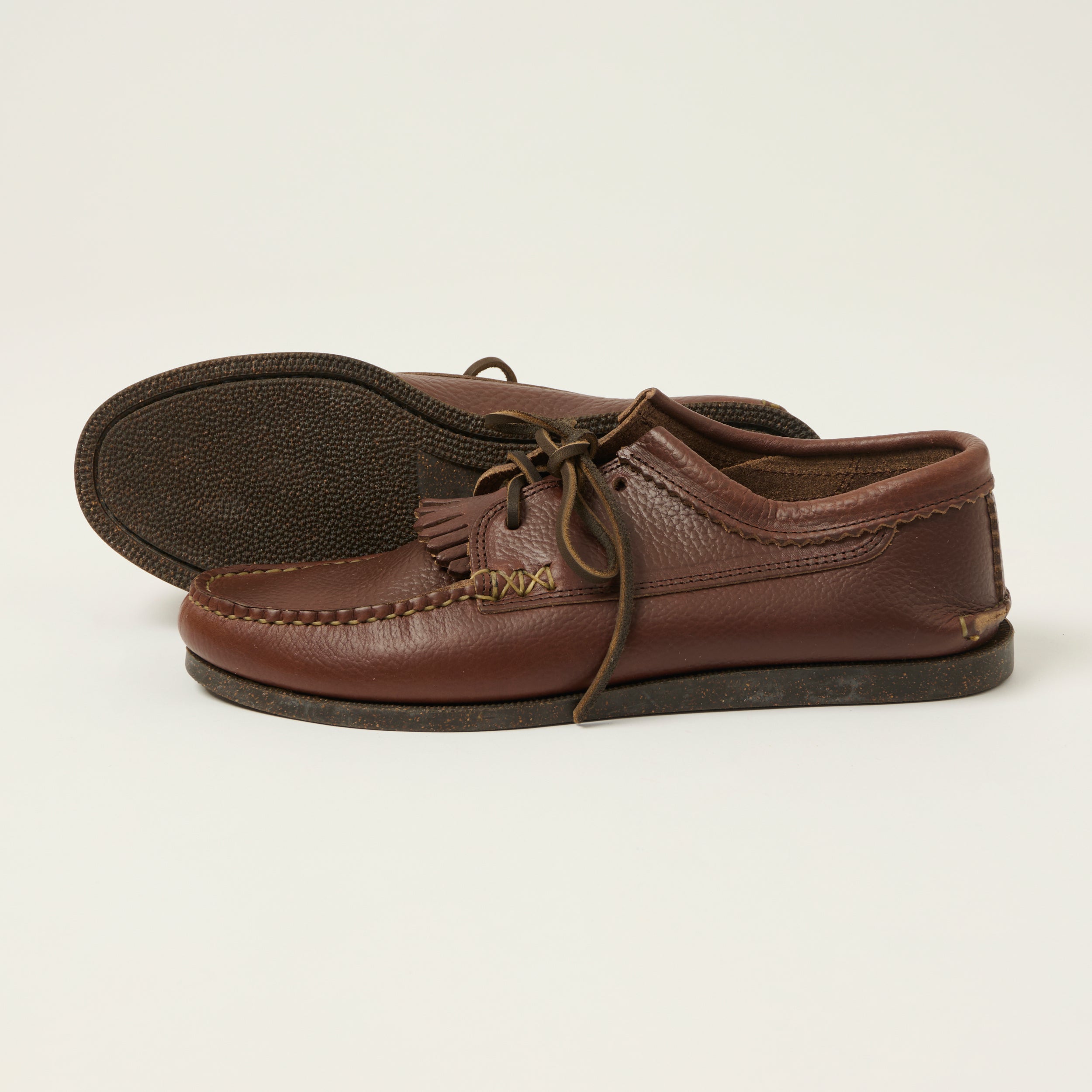 Yuketen Blucher w/ Kiltie Camp Sole - Grizzly Brown