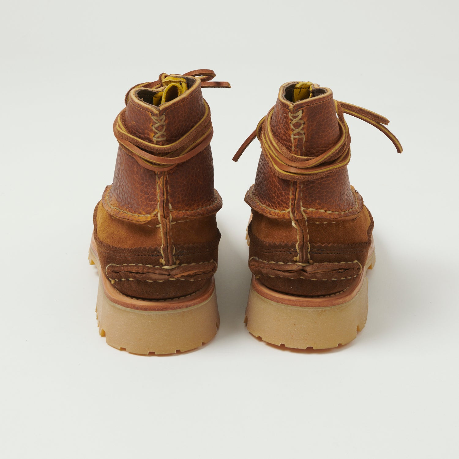 Yuketen All Handsewn Maine Guide 6 Eye DB Boot - Brown Multi