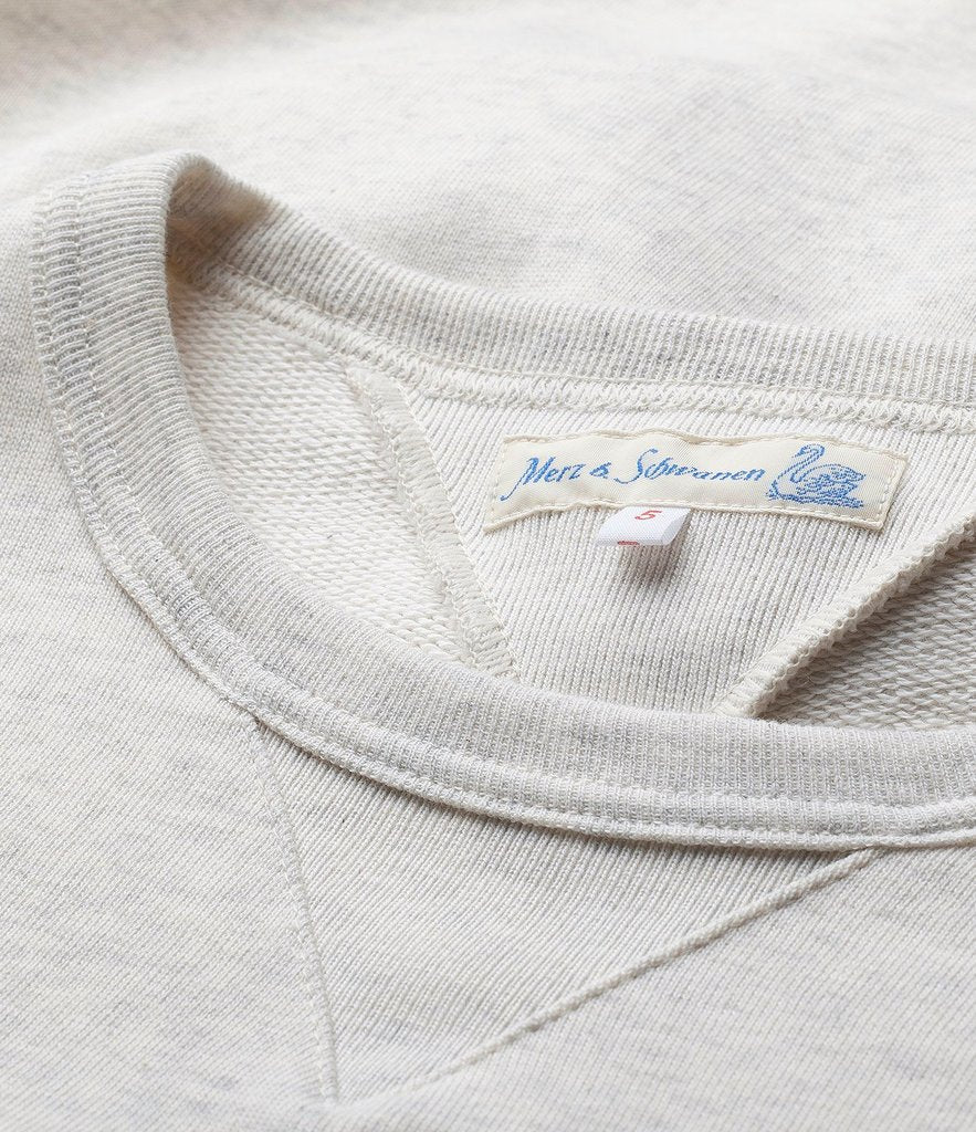 Merz b. Schwanen 344 Eskimo Print Sweatshirt - Nature Melange