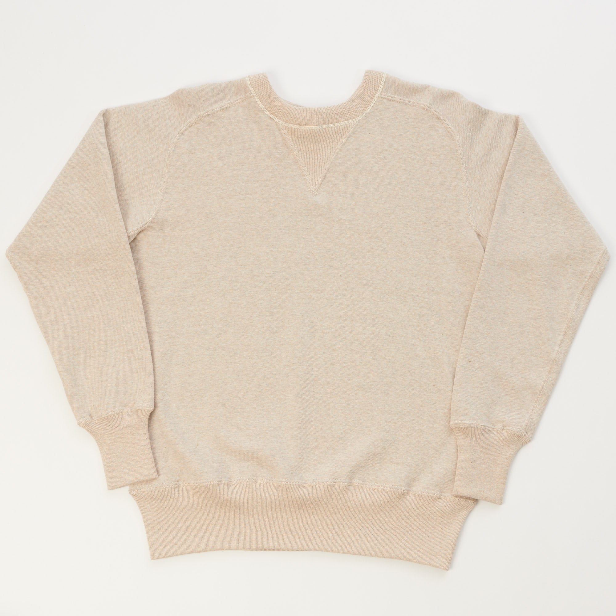 Warehouse & Co 404 Freedom Sleeve Sweatshirt - Oatmeal
