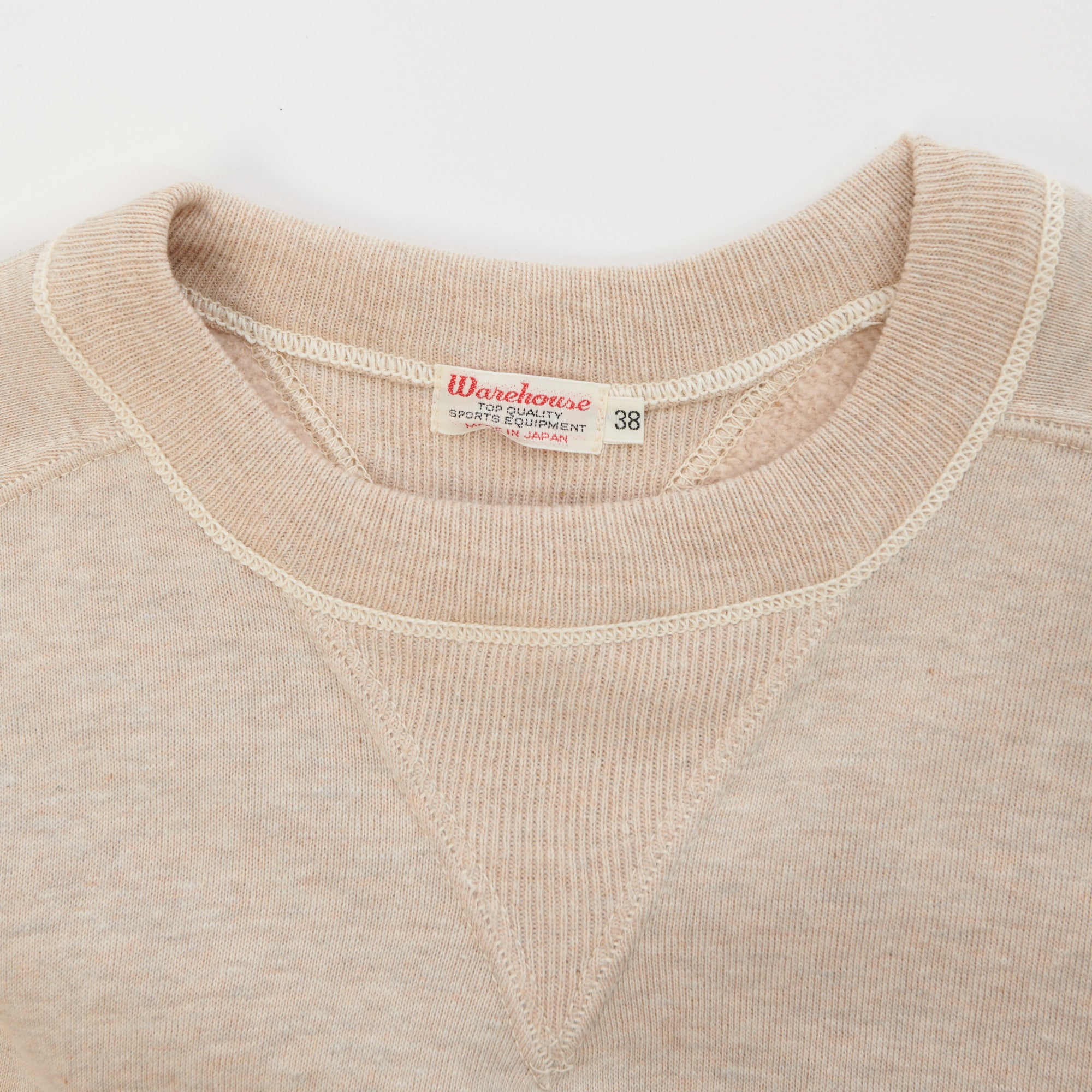 Warehouse & Co 404 Freedom Sleeve Sweatshirt - Oatmeal