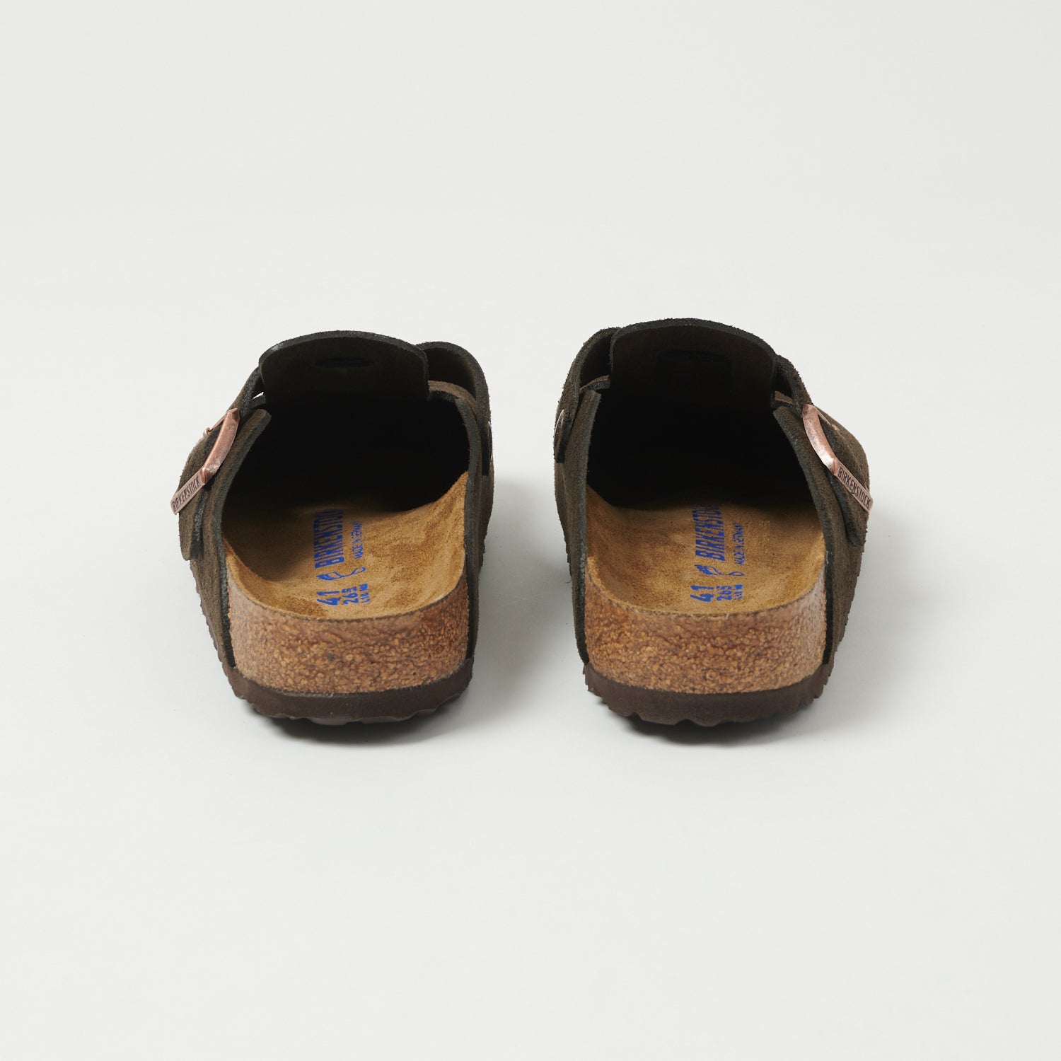 Birkenstock Boston Suede Leather Shoe - Mocha