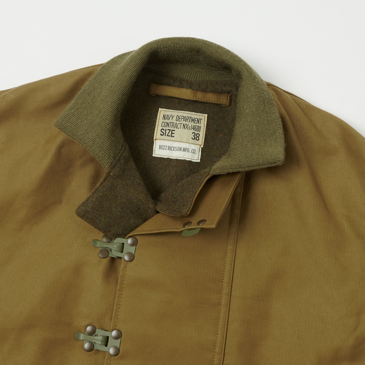 Buzz Rickson's U.S. Navy Hook Deck Jacket - Khaki
