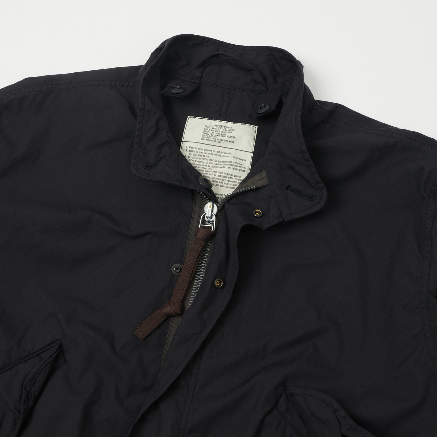 Buzz Rickson's X William Gibson Extreme Cold Weather M-65 Jacket - Black