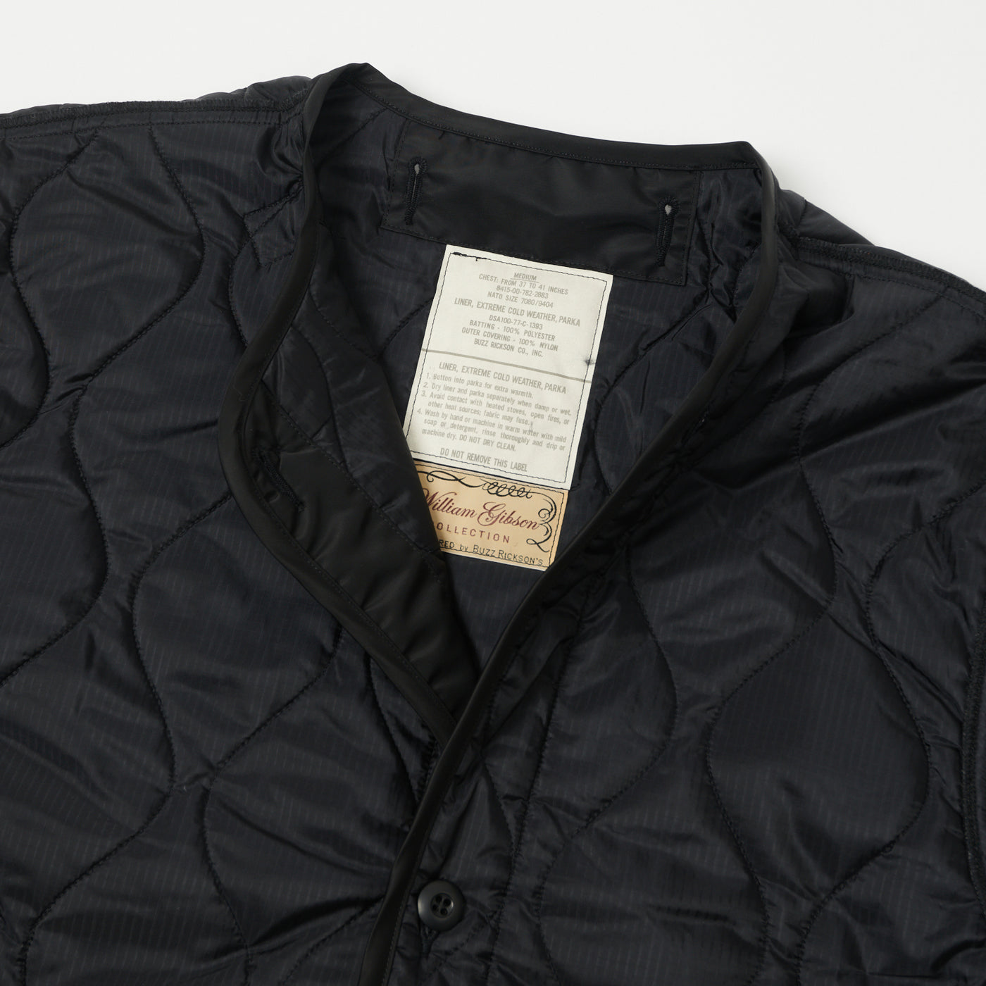 Buzz Rickson's x William 'Extreme Cold Weather' Liner Jacket - Black