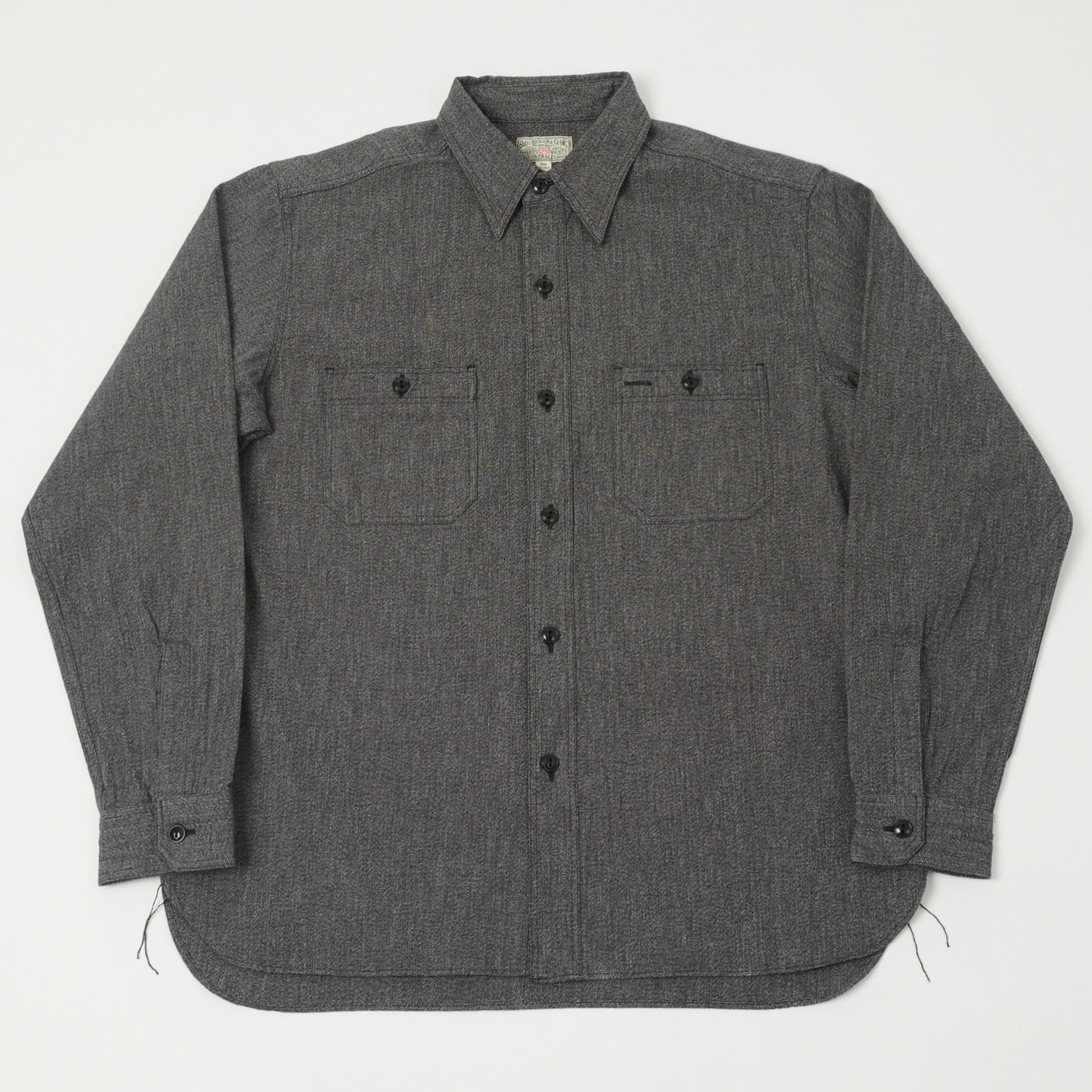 Buzz Rickson's Covert Cloth Work Shirt - Black
