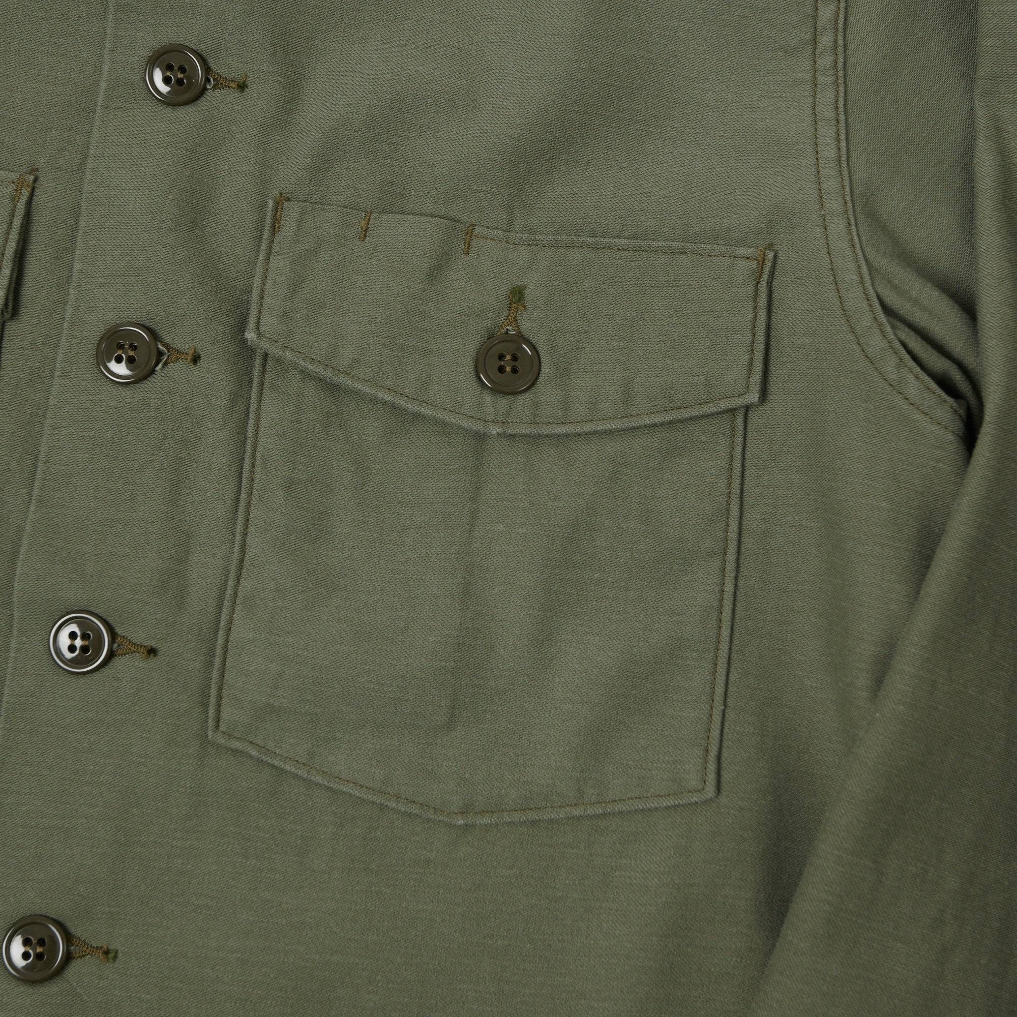 Buzz Rickson's OG-107 Sateen Utility Shirt - Olive