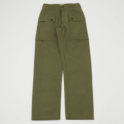 Buzz Rickson's U.S. Marine Corps P44 Herringbone 'Monkey Pants' - Olive