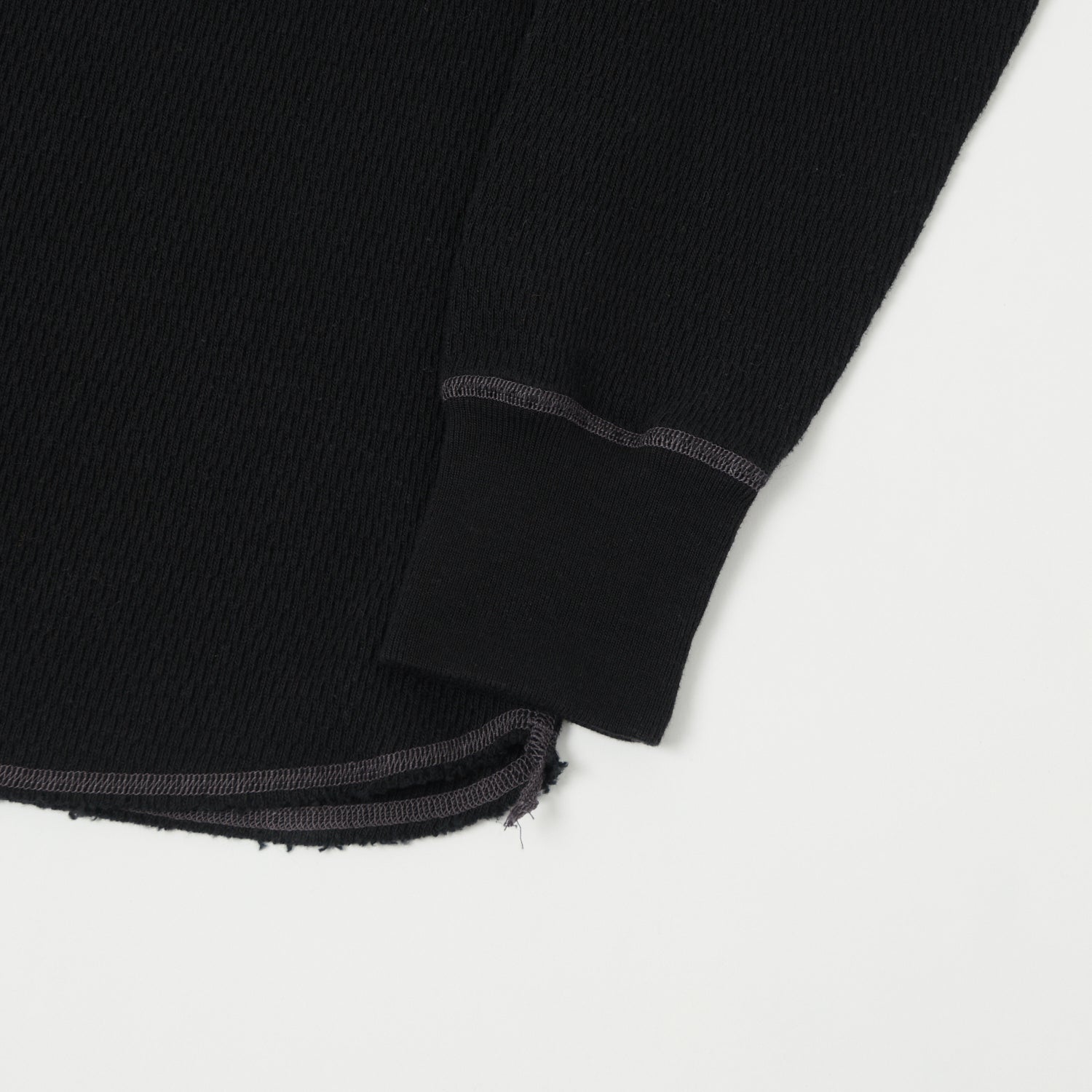 Buzz Rickson's Long Sleeve Thermal T-Shirt - Black