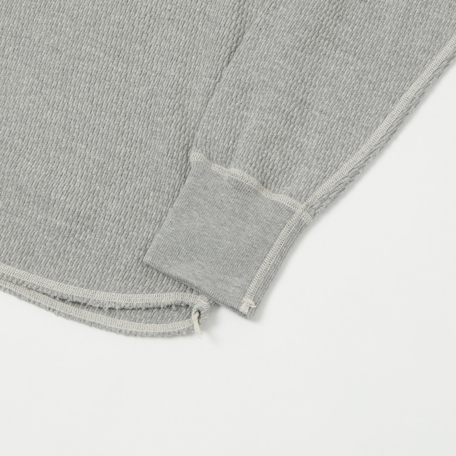 Buzz Rickson's Long Sleeve Thermal T-Shirt - Heather Grey