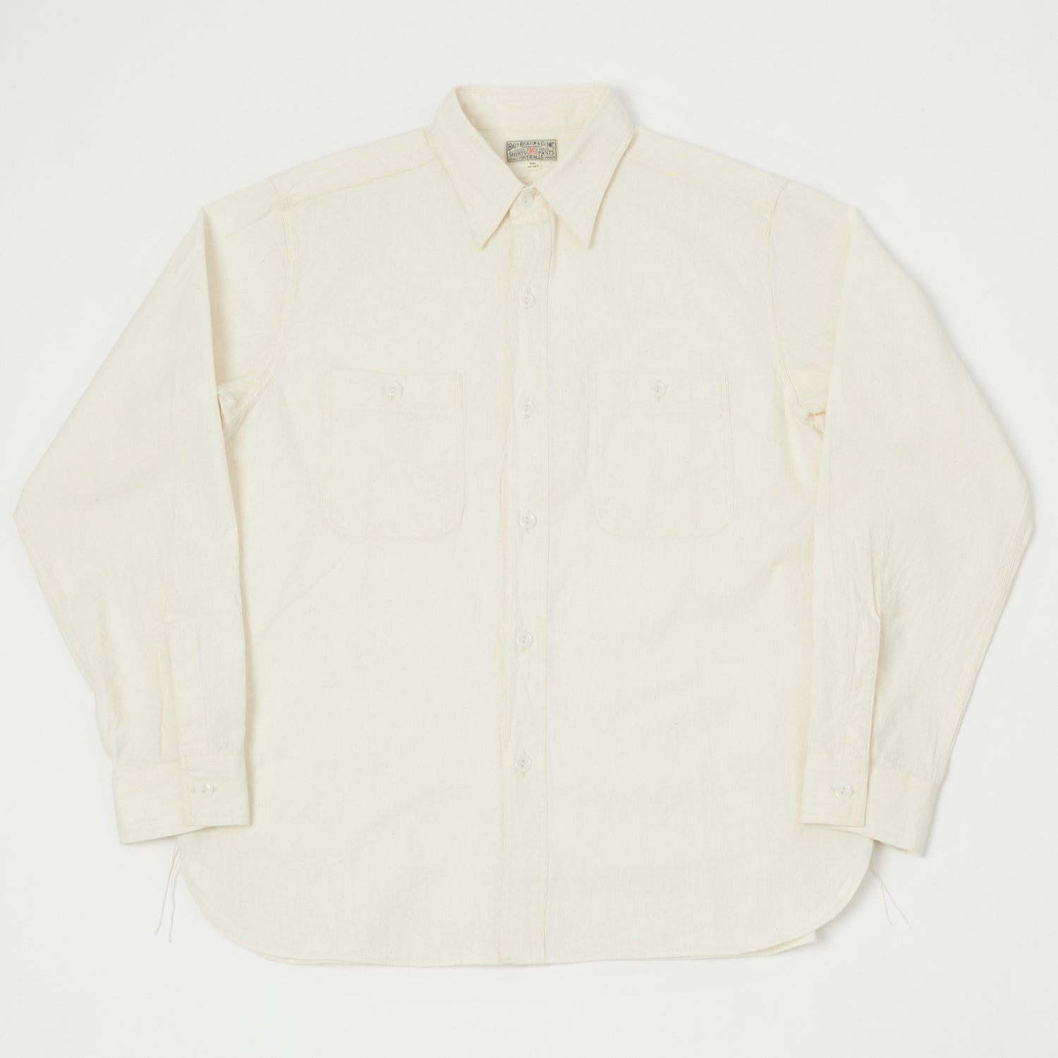 Buzz Rickson's Chambray Work Shirt - White