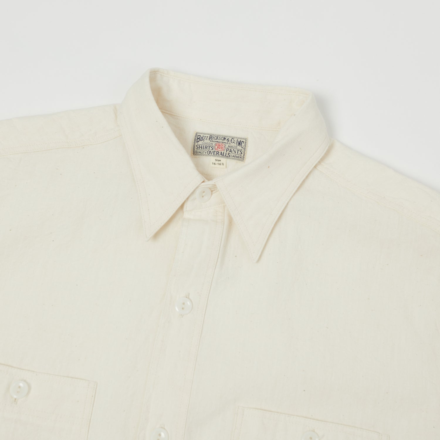 Buzz Rickson's Chambray Work Shirt - White