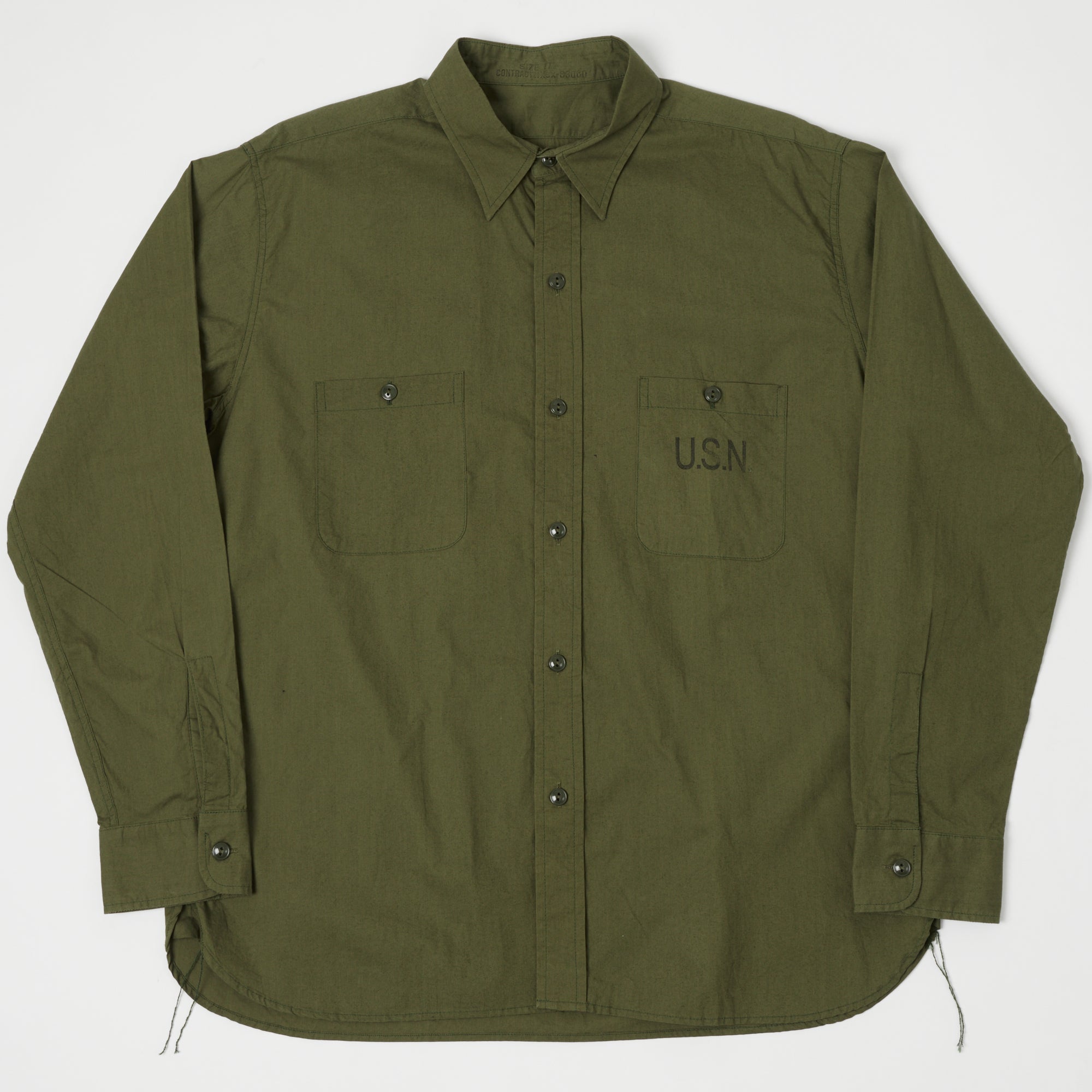 Buzz Rickson's U.S. Navy N-3 Utility Work Shirt - Olive