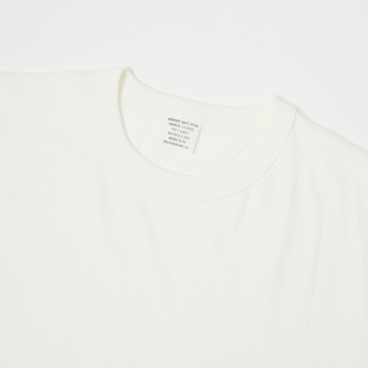 Buzz Rickson's 'Government Issue' T-Shirt - White