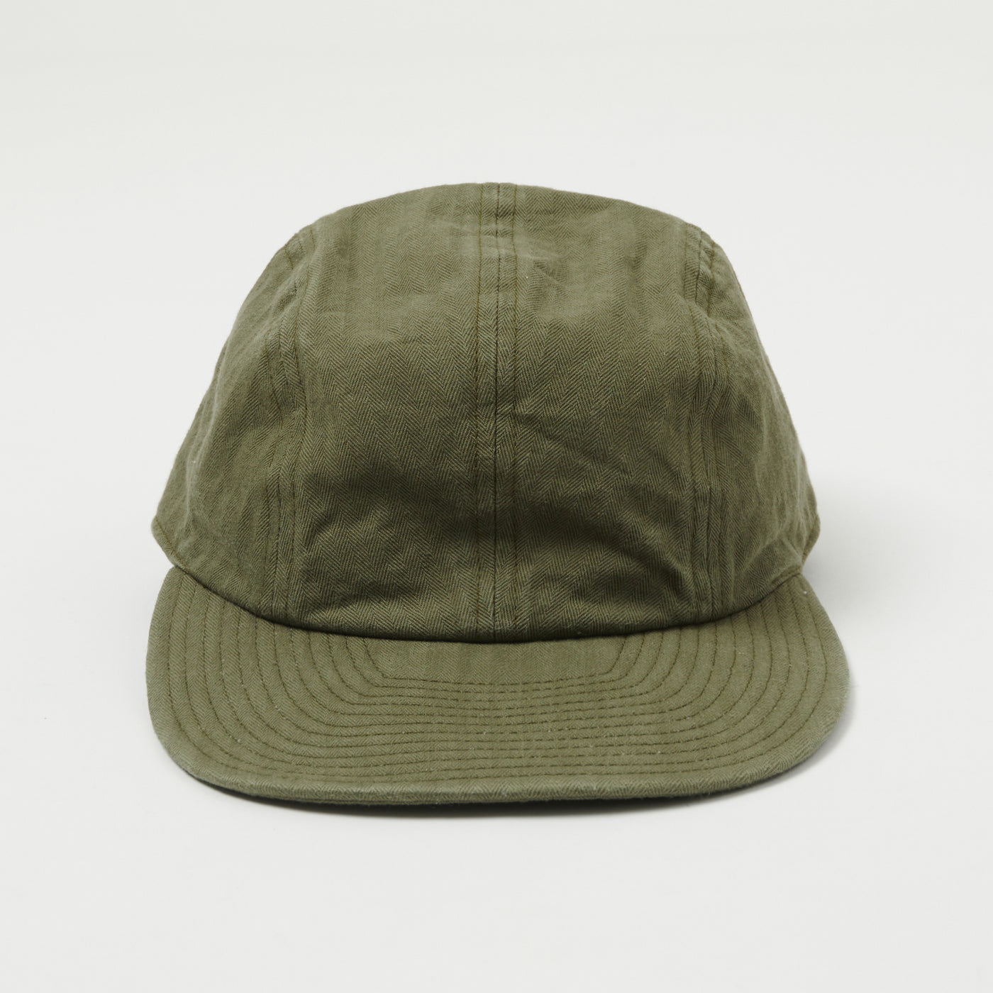 Buzz Rickson's U.S. Navy Civilian Model Herringbone Cap  - Olive