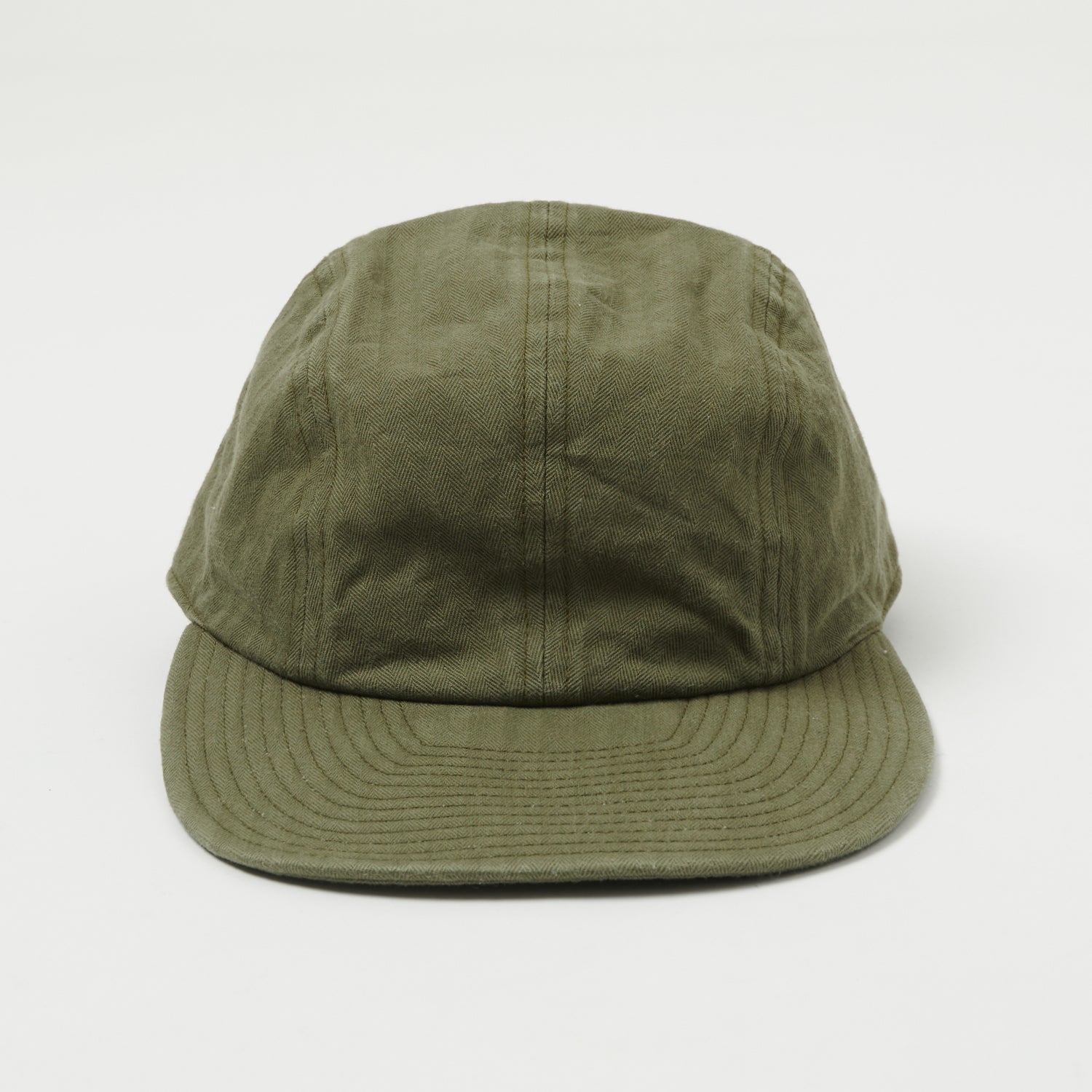 Buzz Rickson's U.S. Navy Civilian Model Herringbone Cap  - Olive