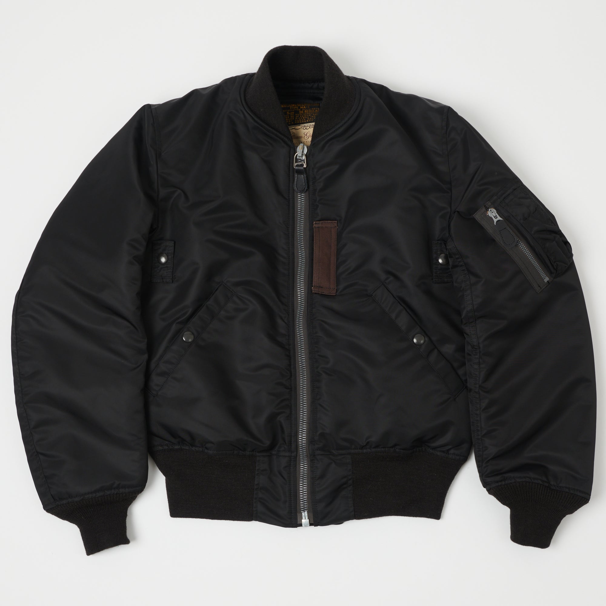 Buzz Rickson's x William Gibson MA-1 Flight Jacket 'Regular' - Black