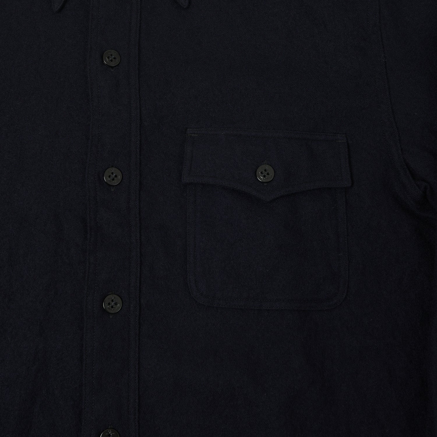 Buzz Rickson's U.S. Navy Wool CPO Shirt - Navy