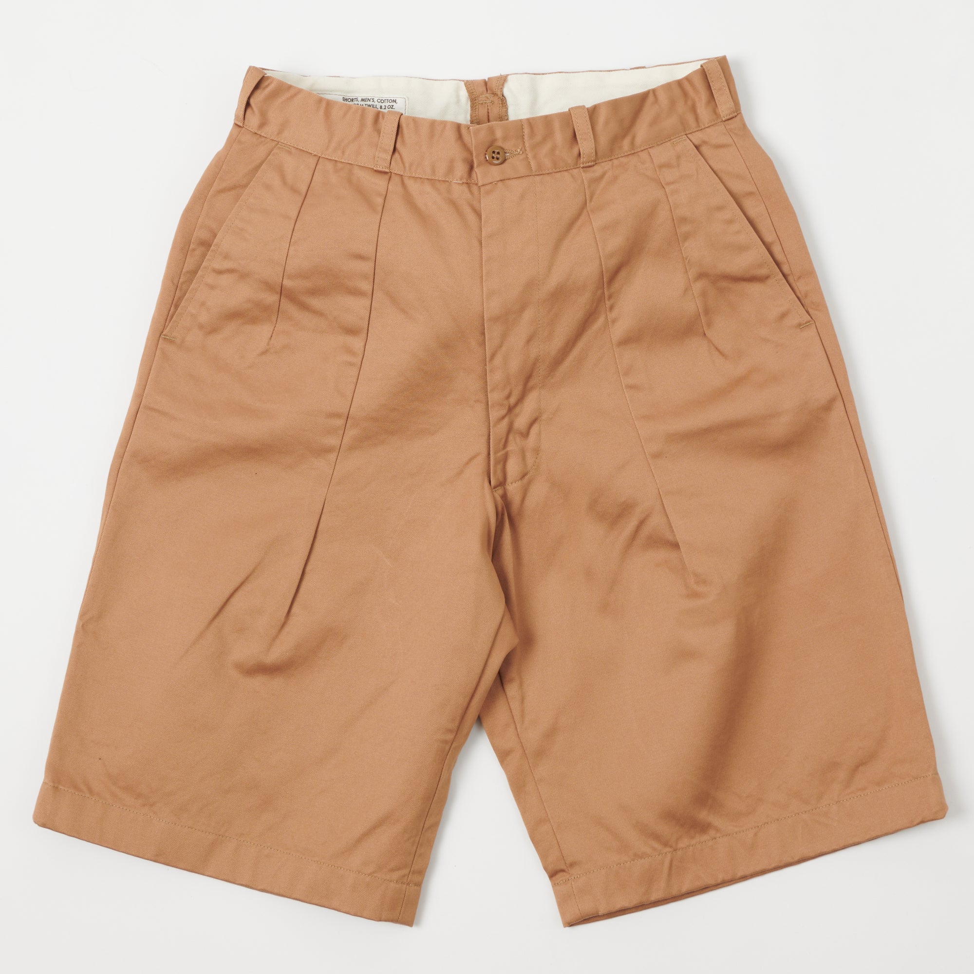 Buzz Rickson's 'Uniform Twill' 8.2oz Chino Short - Khaki