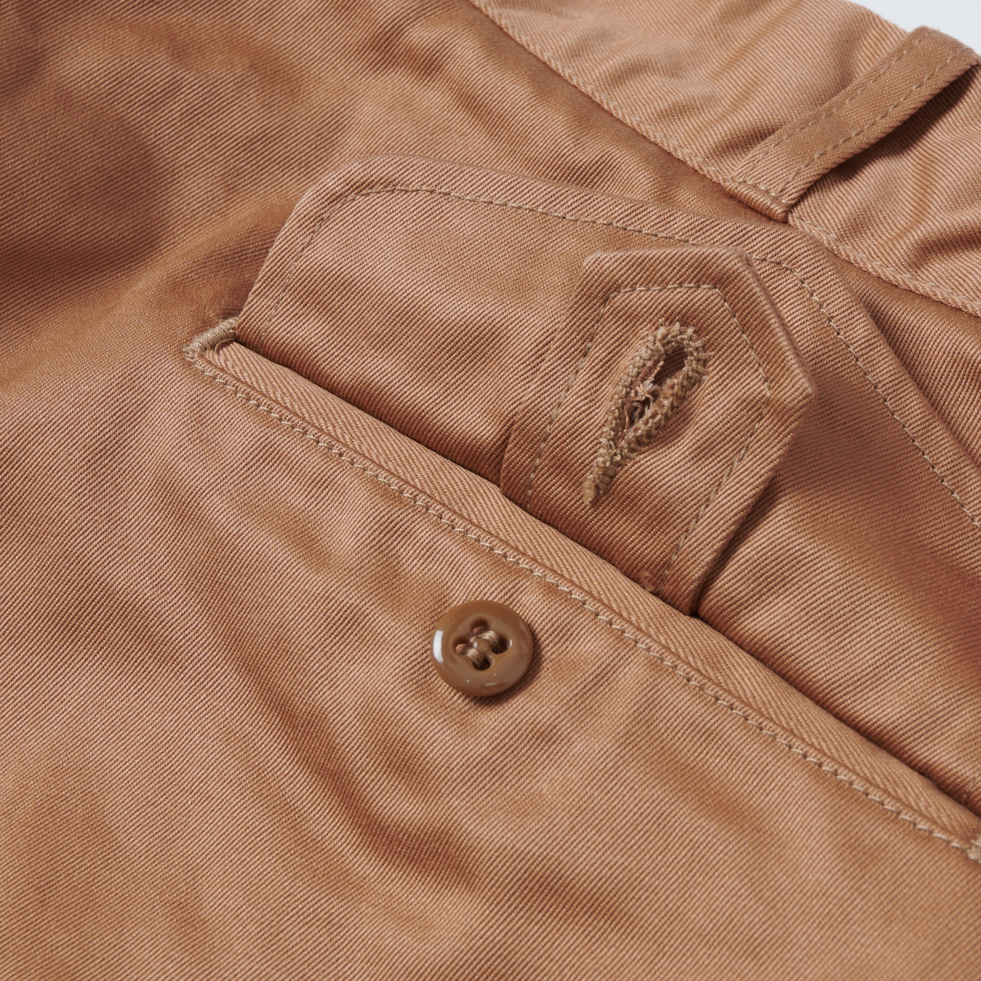 Buzz Rickson's 'Uniform Twill' 8.2oz Chino Short - Khaki