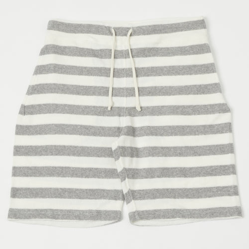 Dubbleworks Pile Border Shorts - Grey Stripe