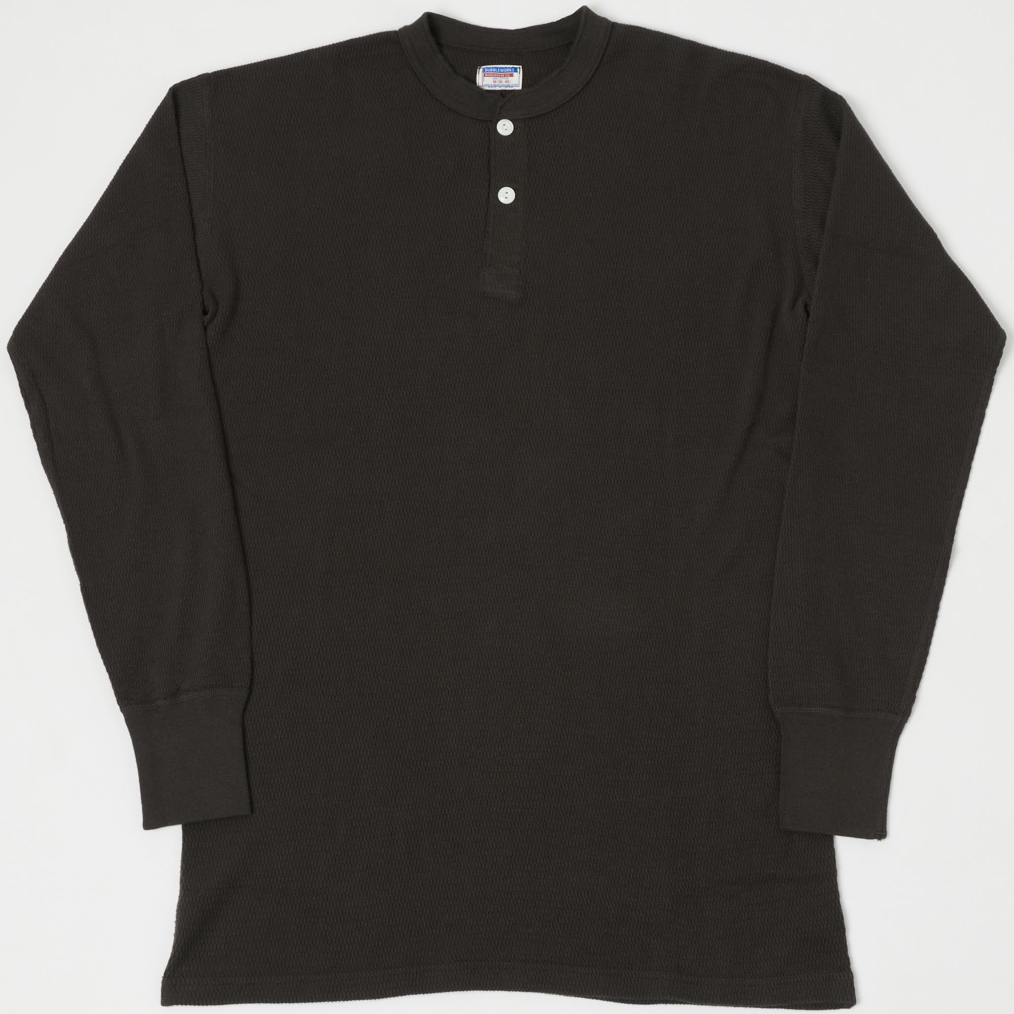 Dubbleworks Long Sleeve Thermal Henley - Sumikuro