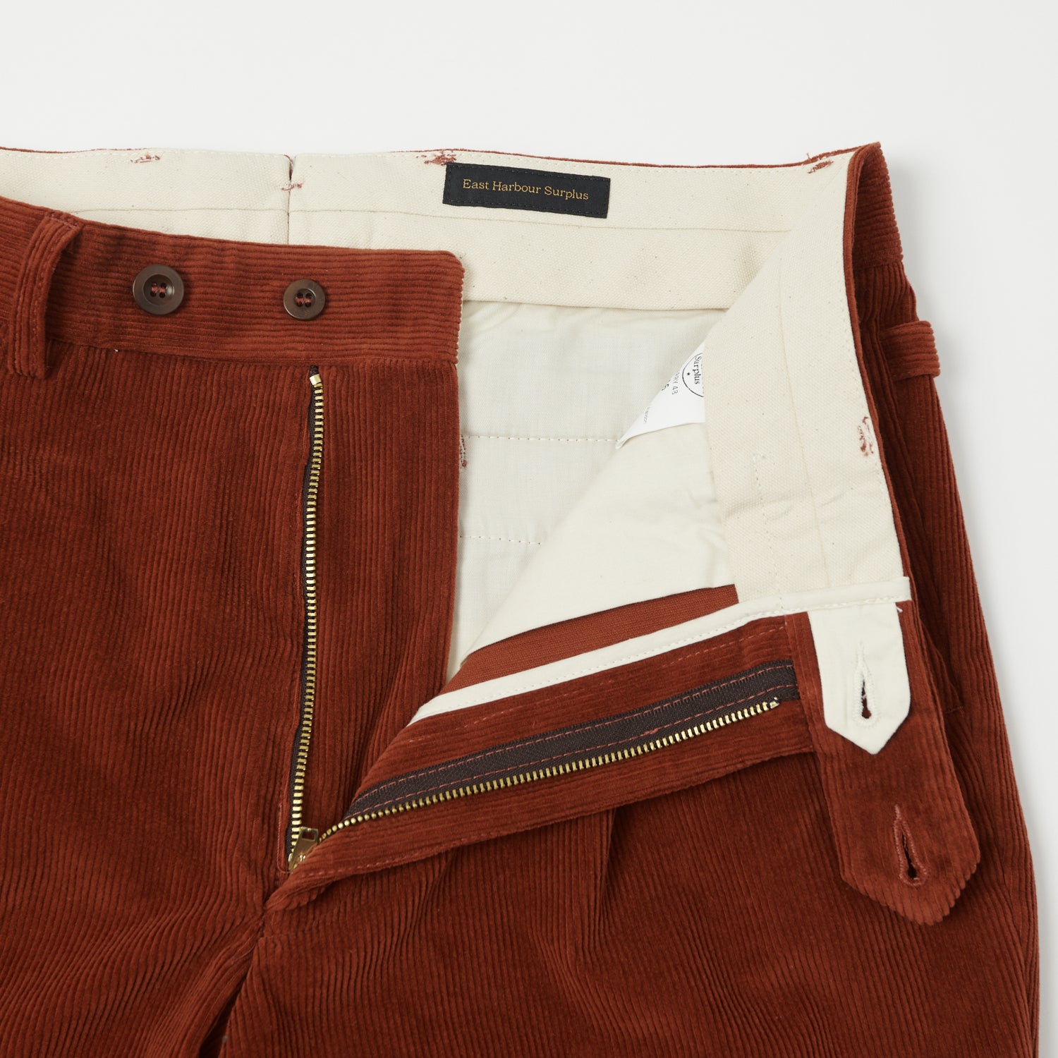 East Harbour Surplus 'Barry' Corduroy Trouser - Rust