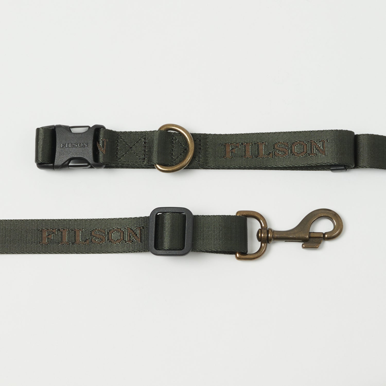 Filson Adjustable Nylon Leash - Dark Timber