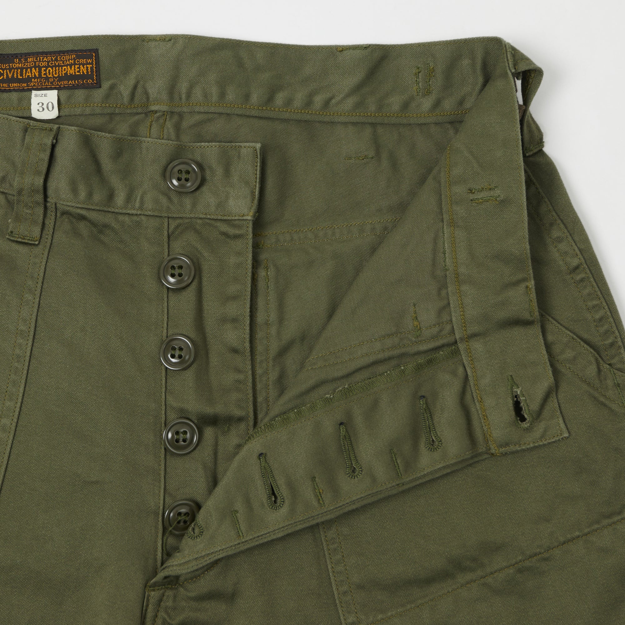 Freewheelers & Co U.S. Army 'Sidewinder' Military Short - Olive