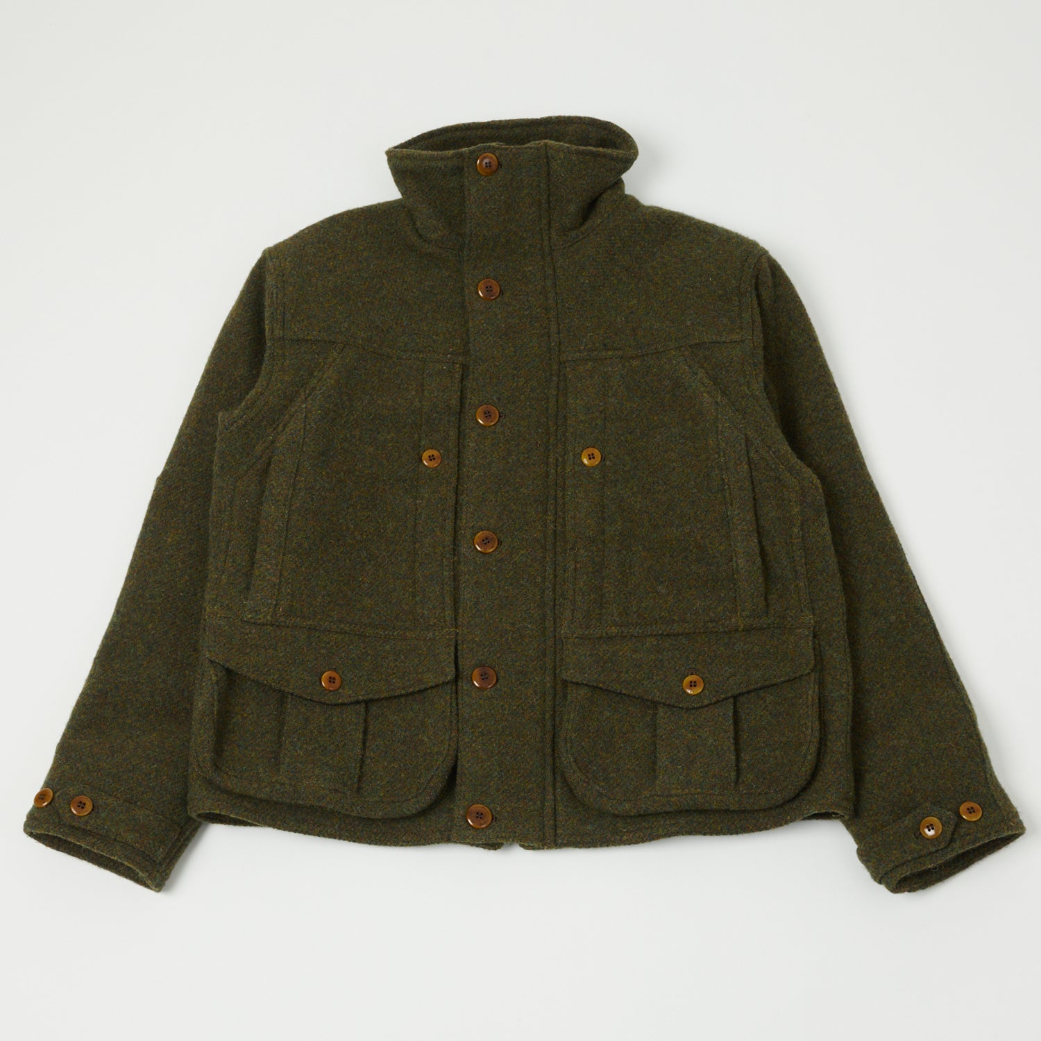 Freewheelers & Co Great Lakes 'Grizzly' Jacket - Grained Olive
