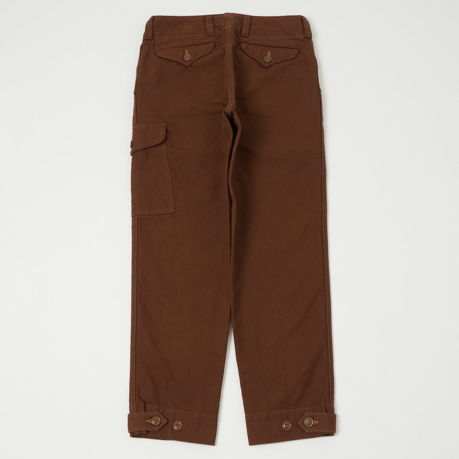 Freewheelers & Co Union Special Overalls  'Aviators' Trouser - Red Brown