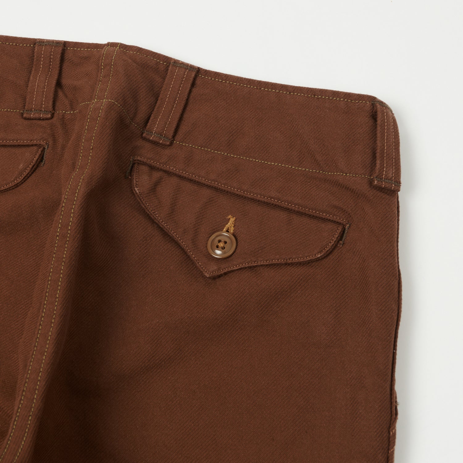 Freewheelers & Co Union Special Overalls  'Aviators' Trouser - Red Brown