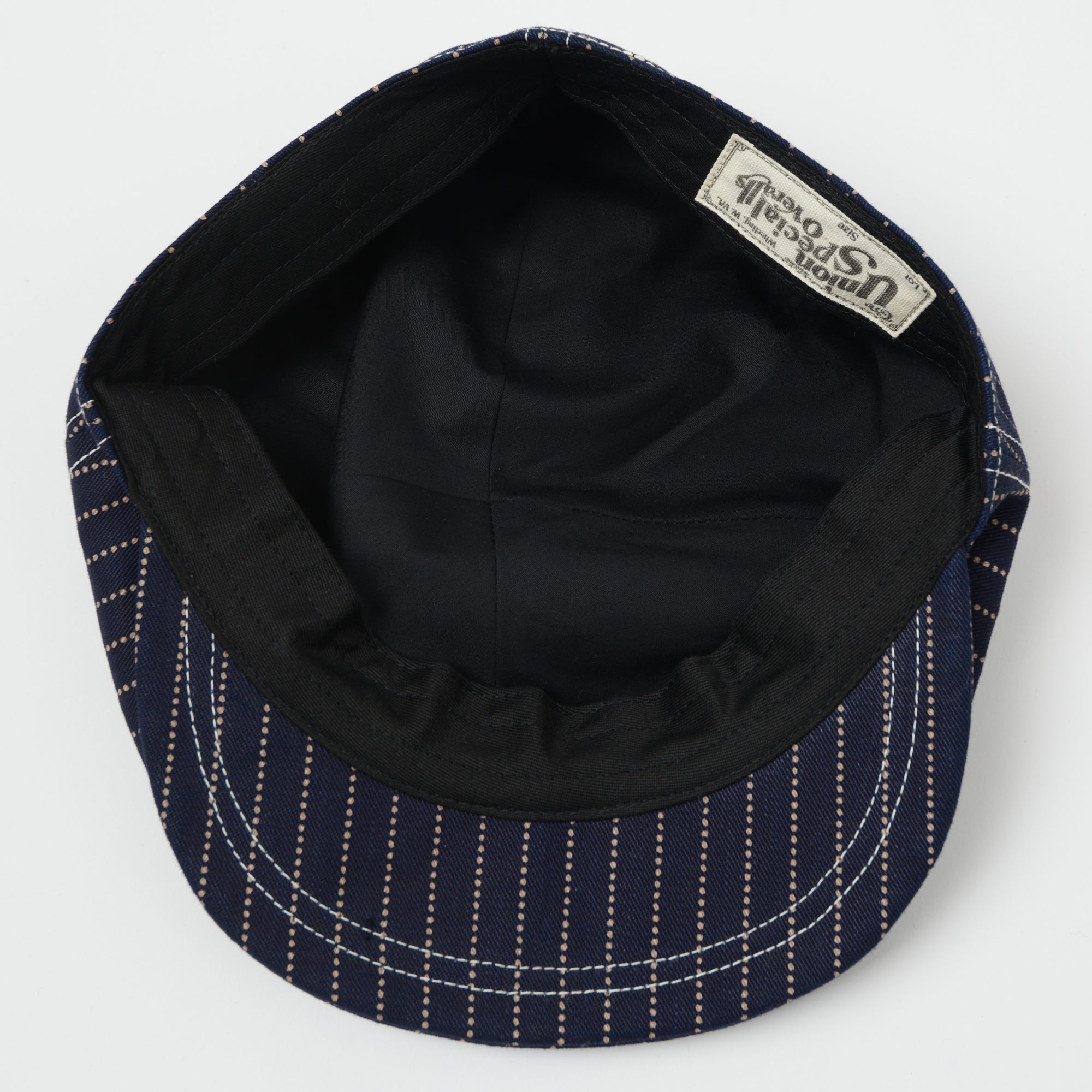 Freewheelers & Co Union Special Overalls 'Cassady' Casquette - Indigo Wabash Stripe